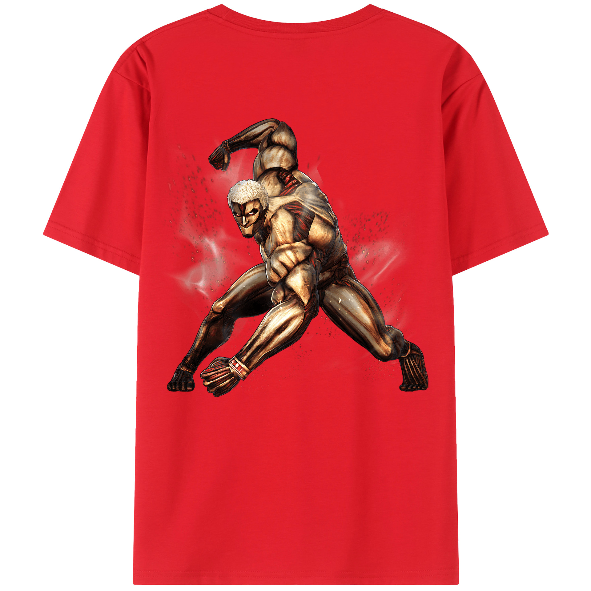 （画像用） 進撃の巨人 Attack on Titan 綿100％半袖Tシャツ（背面プリント）