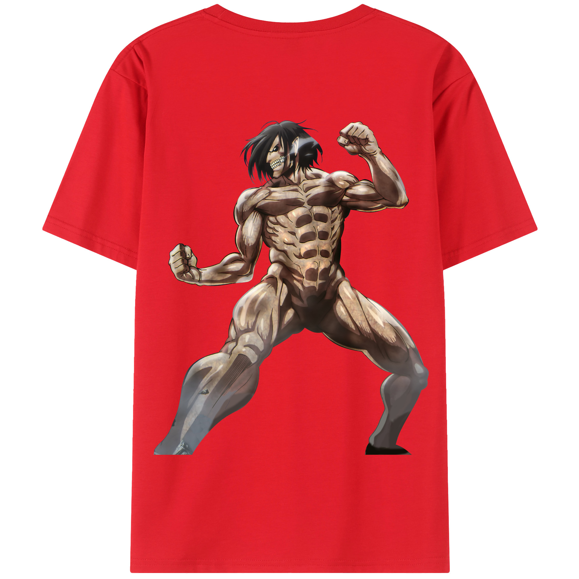 （画像用） 進撃の巨人 Attack on Titan 綿100％半袖Tシャツ（背面プリント）