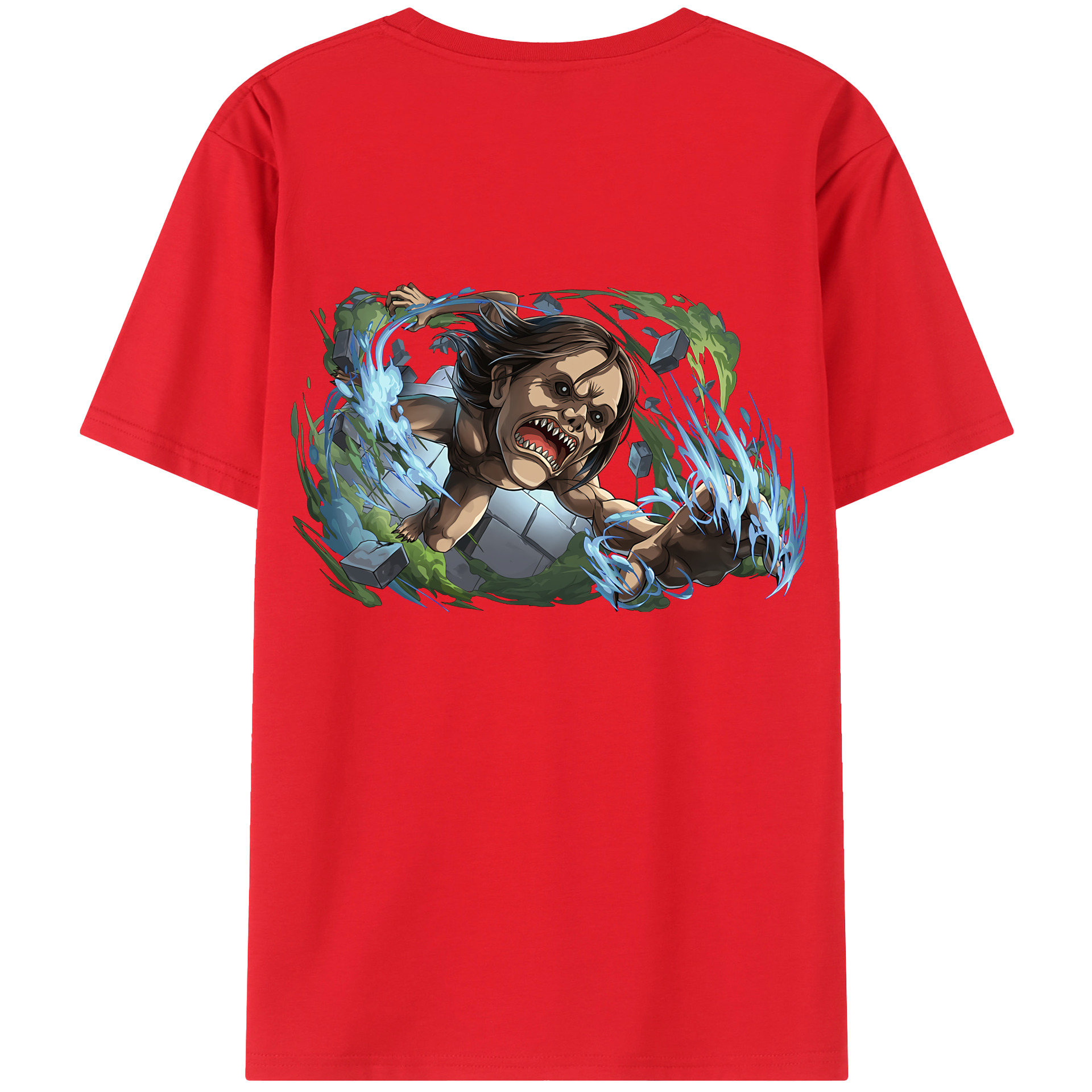（画像用） 進撃の巨人 Attack on Titan 綿100％半袖Tシャツ（背面プリント）