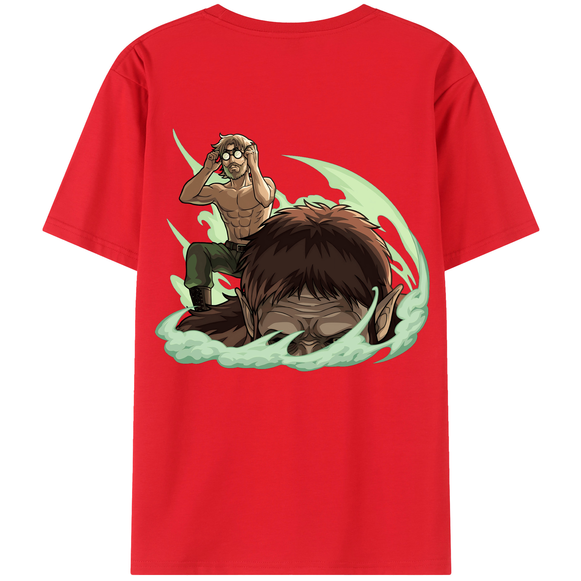 （画像用） 進撃の巨人 Attack on Titan 綿100％半袖Tシャツ（背面プリント）