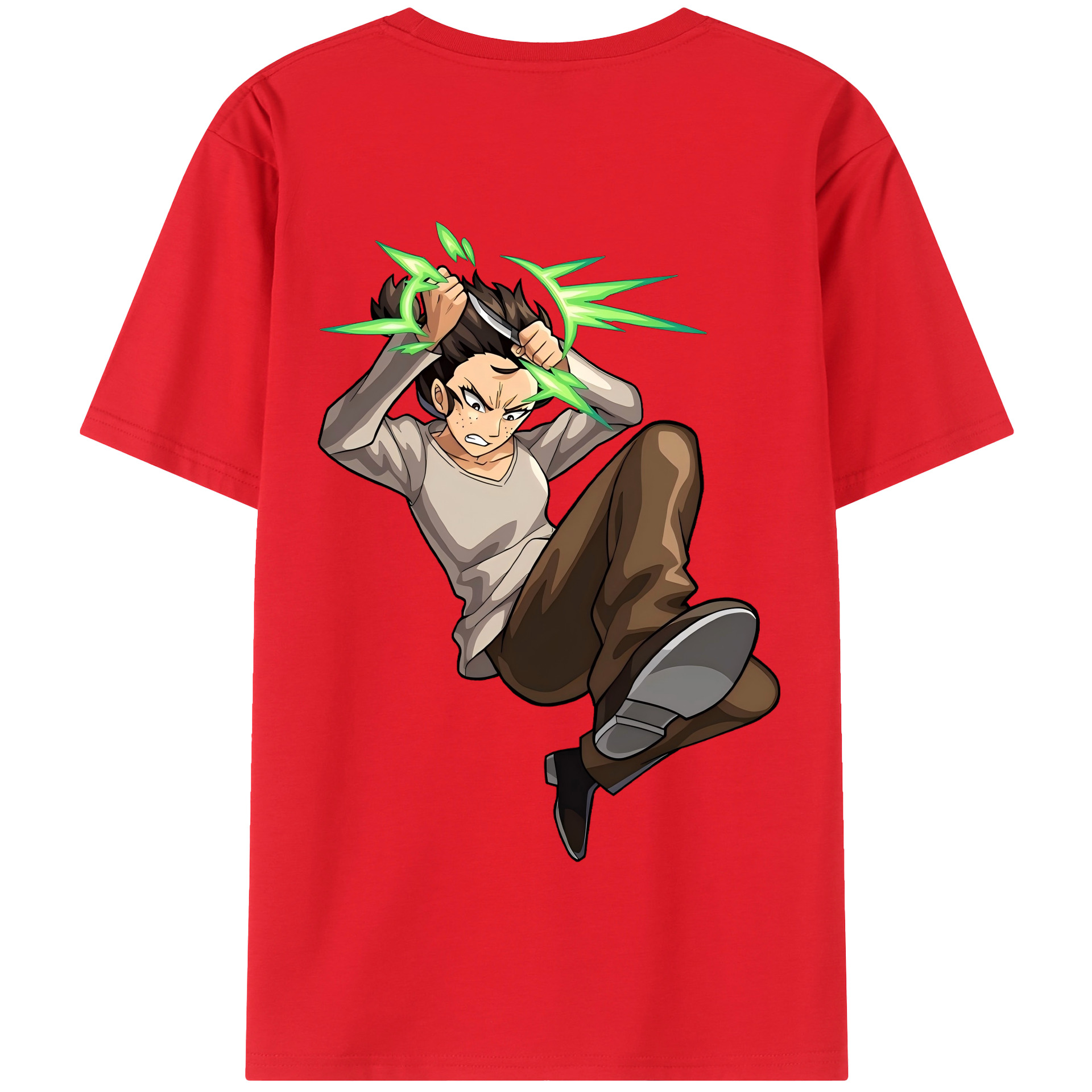 （画像用） 進撃の巨人 Attack on Titan 綿100％半袖Tシャツ（背面プリント）