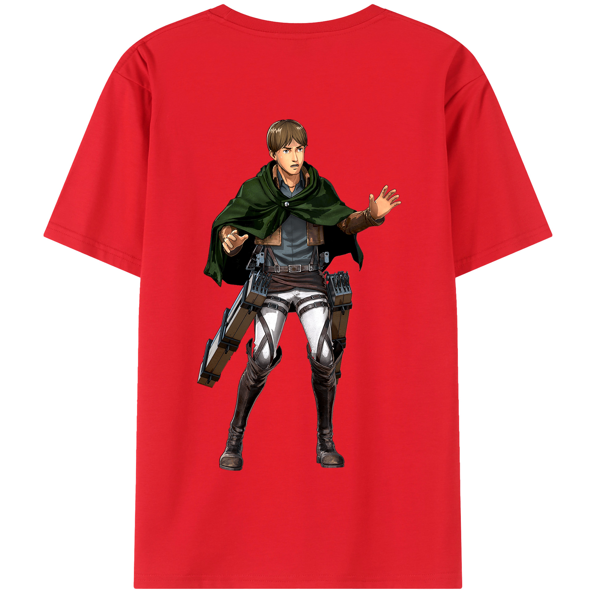（画像用） 進撃の巨人 Attack on Titan 綿100％半袖Tシャツ（背面プリント）