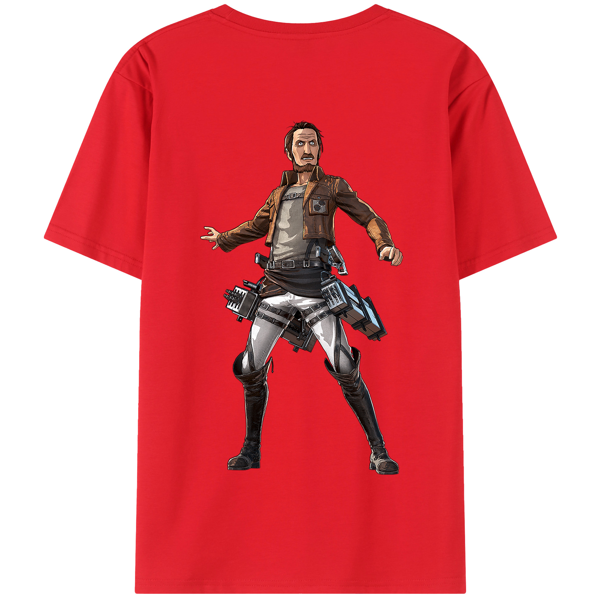 （画像用） 進撃の巨人 Attack on Titan 綿100％半袖Tシャツ（背面プリント）