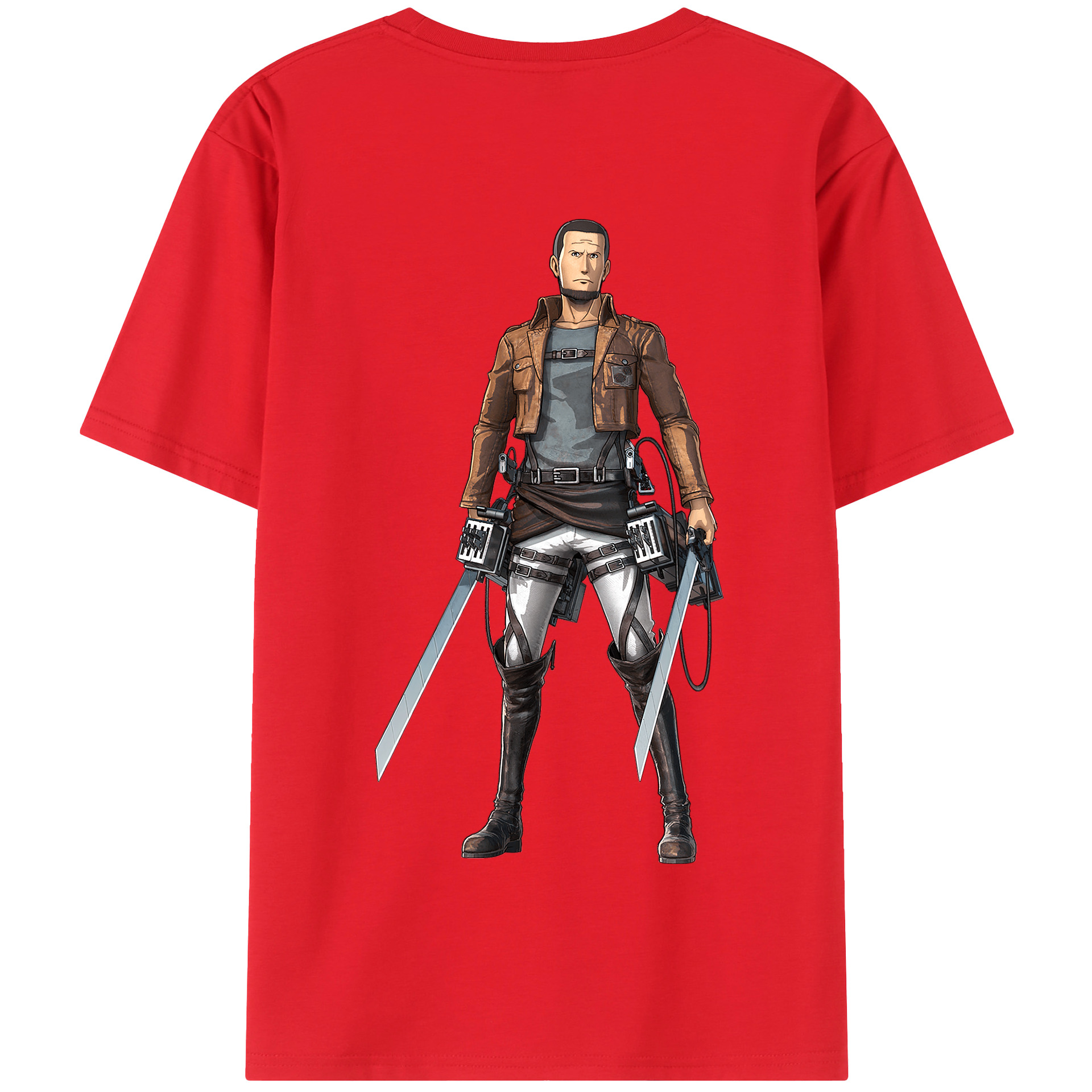（画像用） 進撃の巨人 Attack on Titan 綿100％半袖Tシャツ（背面プリント）