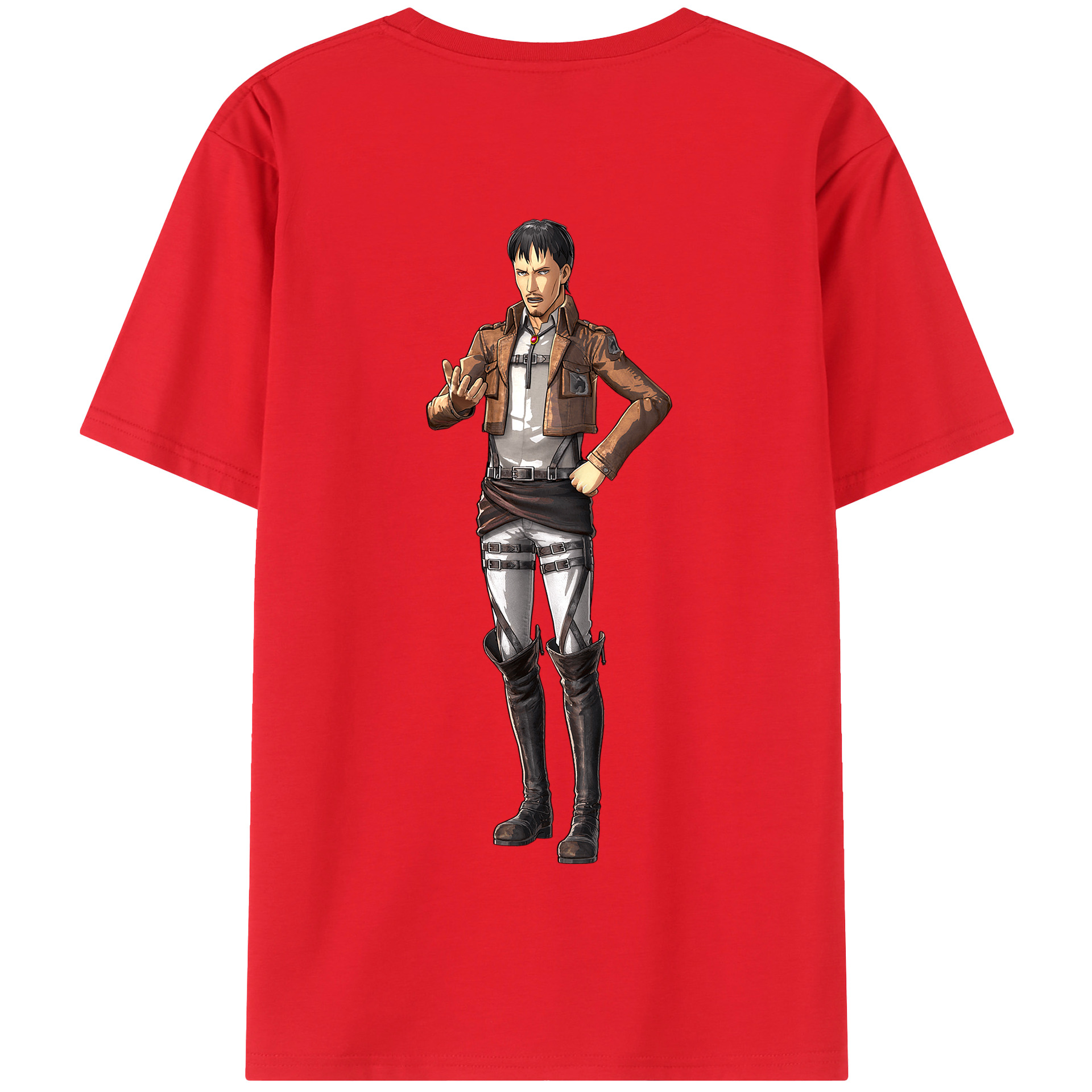 （画像用） 進撃の巨人 Attack on Titan 綿100％半袖Tシャツ（背面プリント）