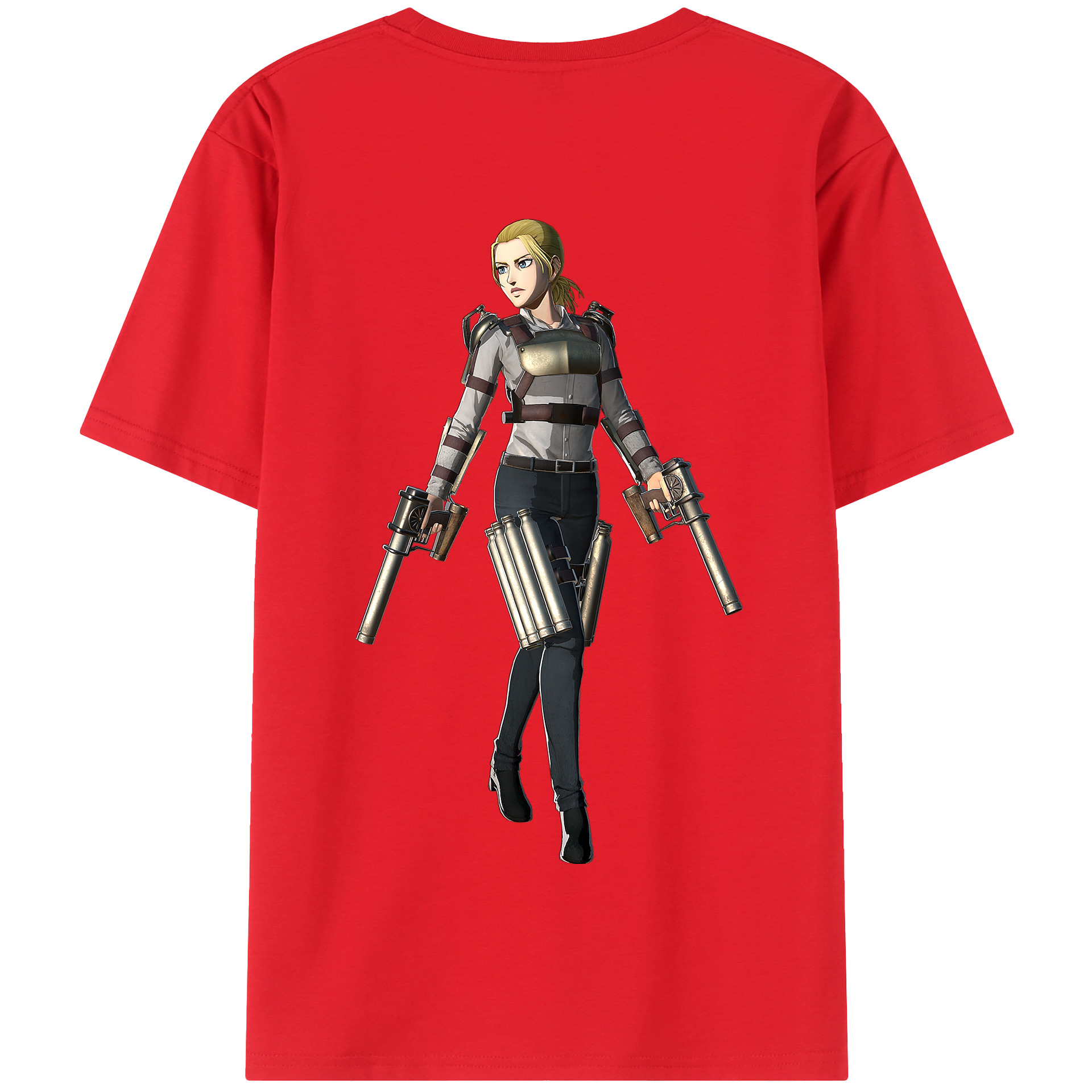 （画像用） 進撃の巨人 Attack on Titan 綿100％半袖Tシャツ（背面プリント）