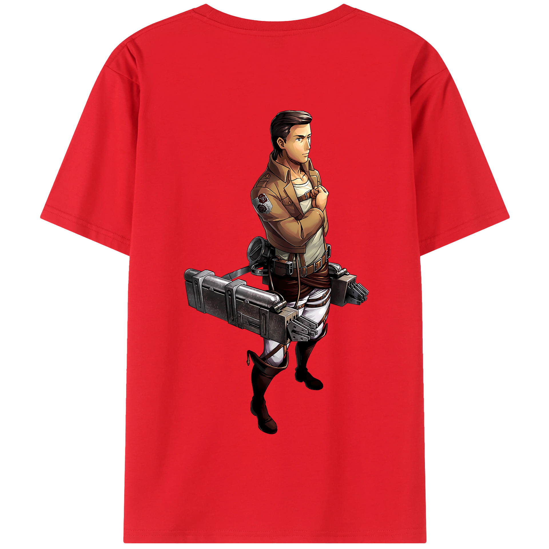 （画像用） 進撃の巨人 Attack on Titan 綿100％半袖Tシャツ（背面プリント）