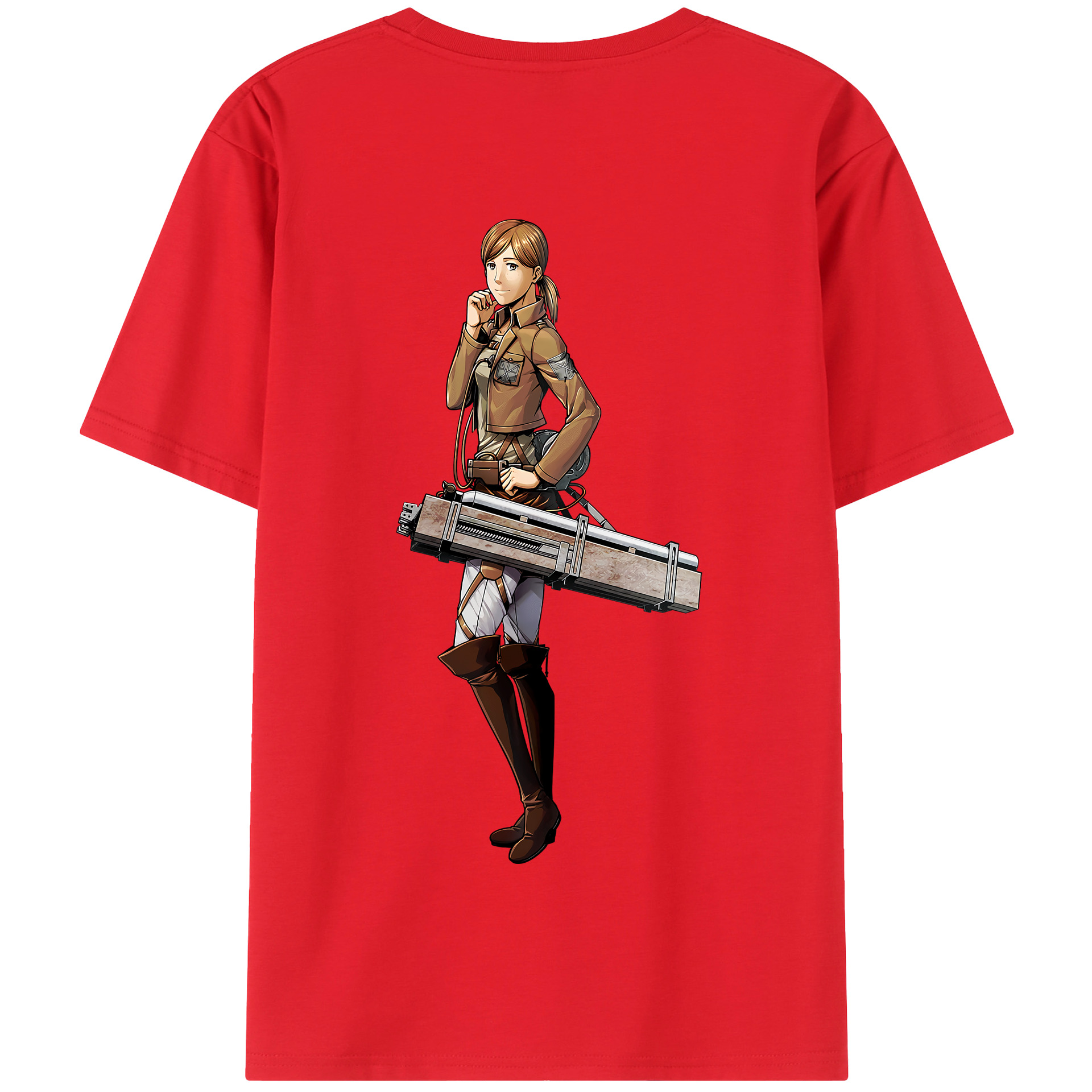 （画像用） 進撃の巨人 Attack on Titan 綿100％半袖Tシャツ（背面プリント）