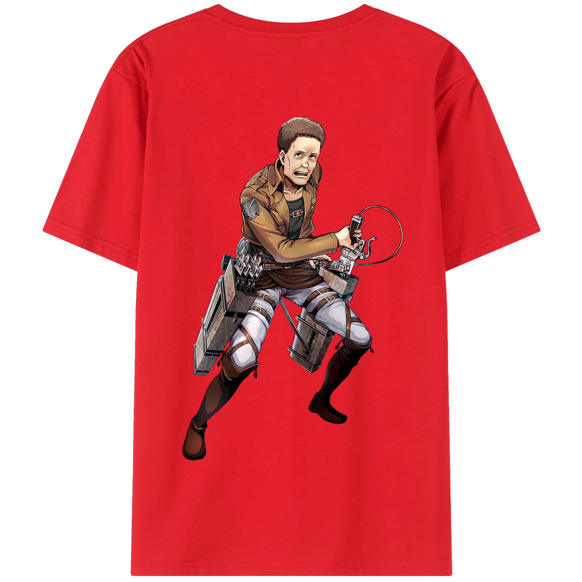 （画像用） 進撃の巨人 Attack on Titan 綿100％半袖Tシャツ（背面プリント）