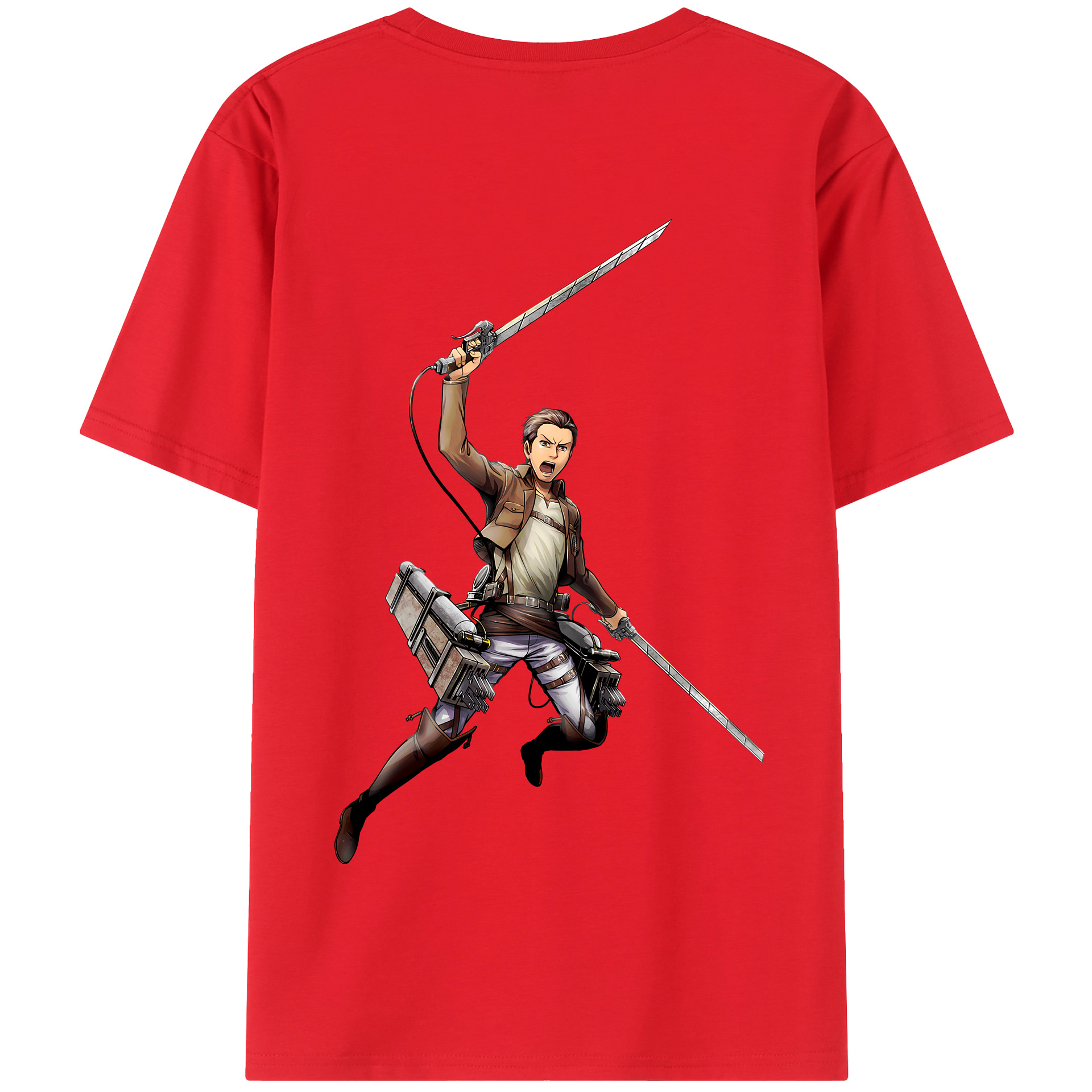 （画像用） 進撃の巨人 Attack on Titan 綿100％半袖Tシャツ（背面プリント）