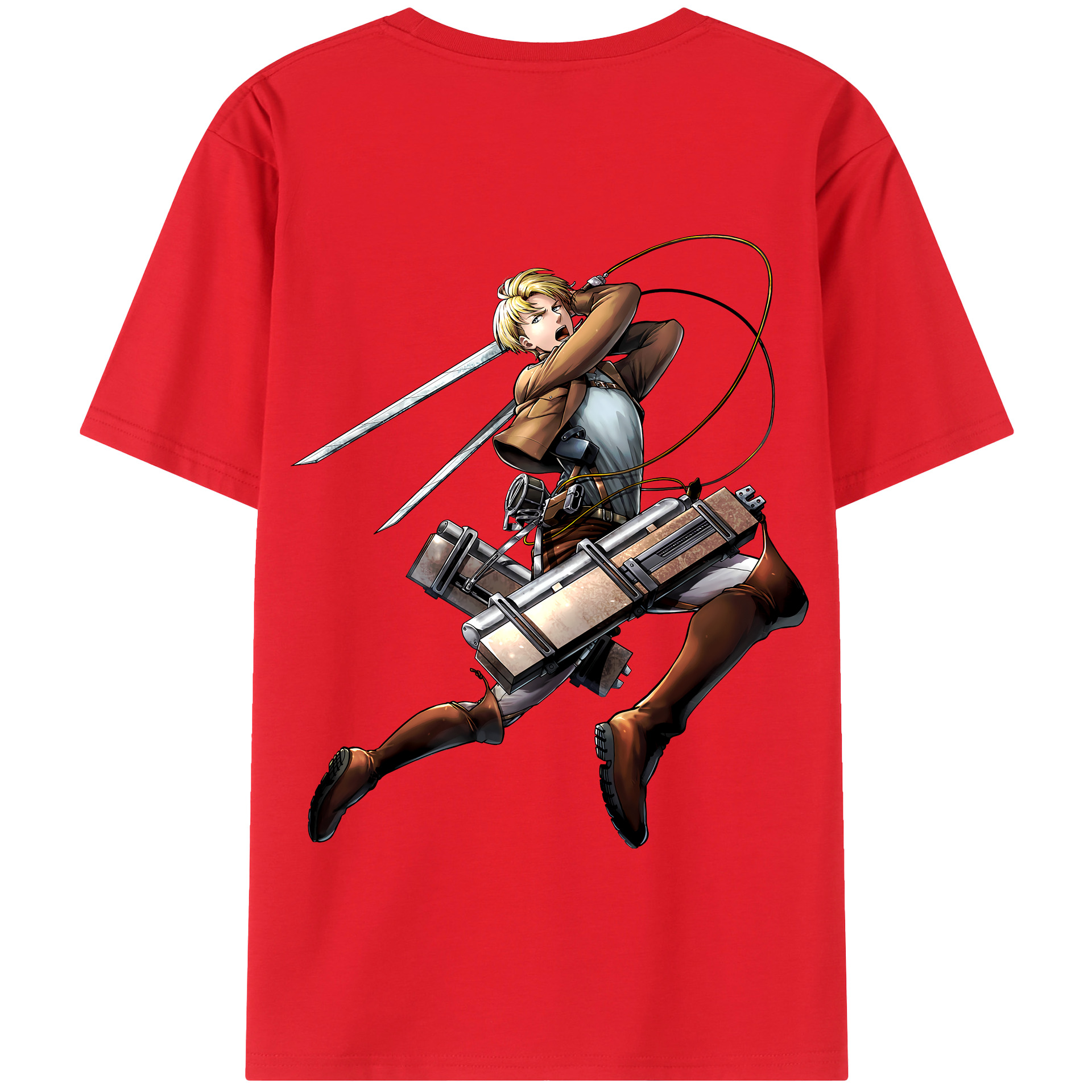 （画像用） 進撃の巨人 Attack on Titan 綿100％半袖Tシャツ（背面プリント）