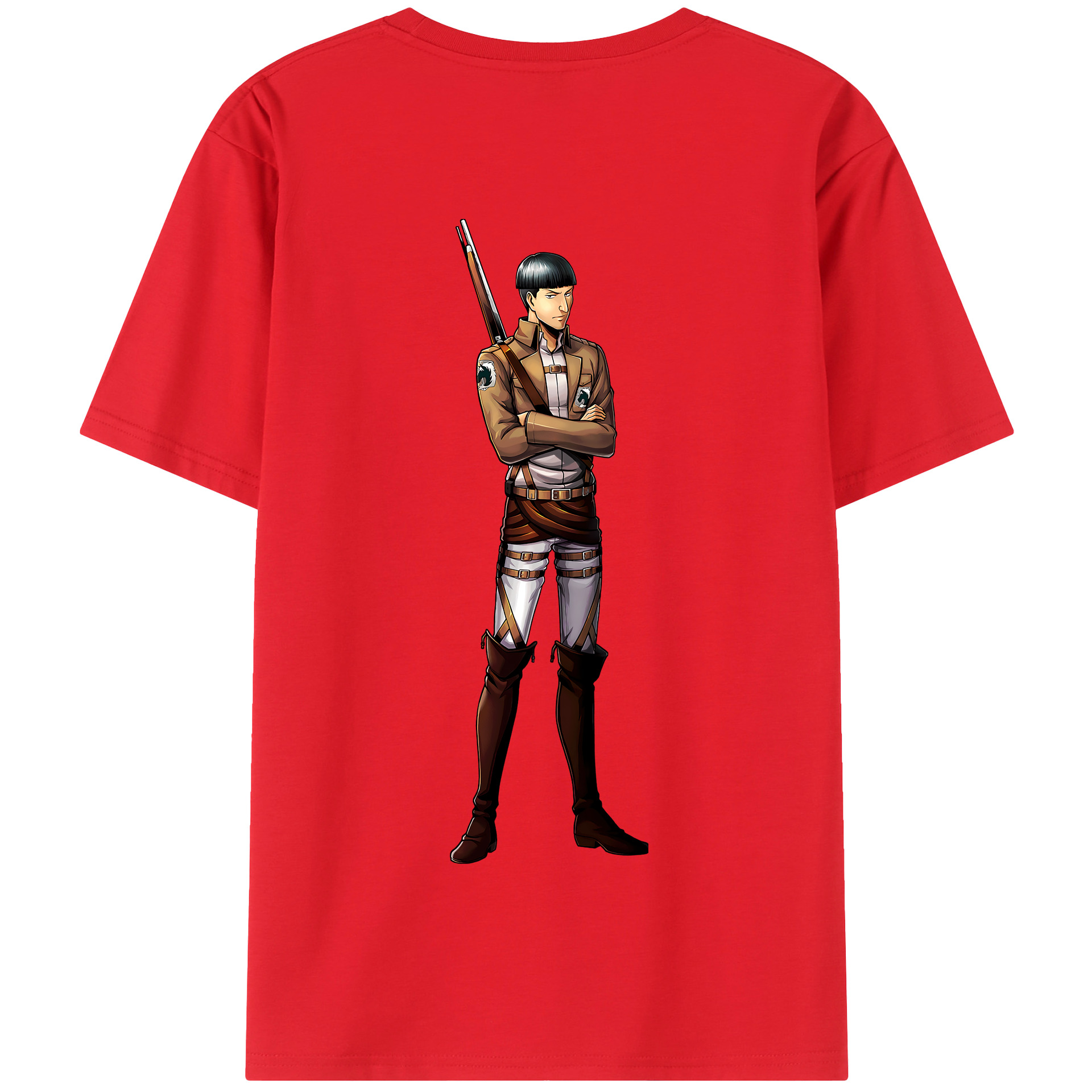 （画像用） 進撃の巨人 Attack on Titan 綿100％半袖Tシャツ（背面プリント）