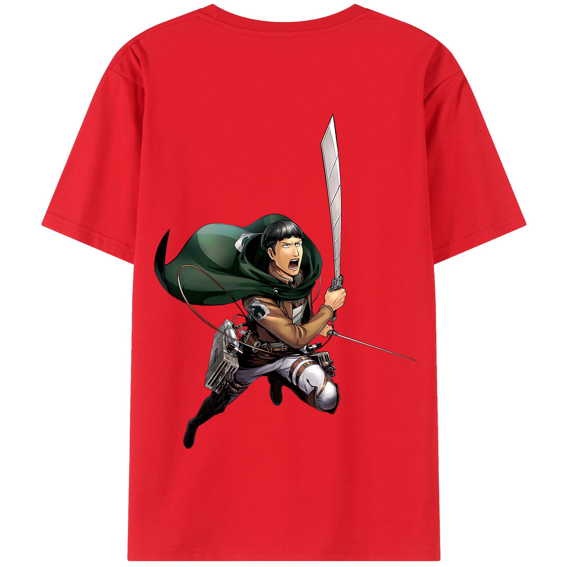 （画像用） 進撃の巨人 Attack on Titan 綿100％半袖Tシャツ（背面プリント）