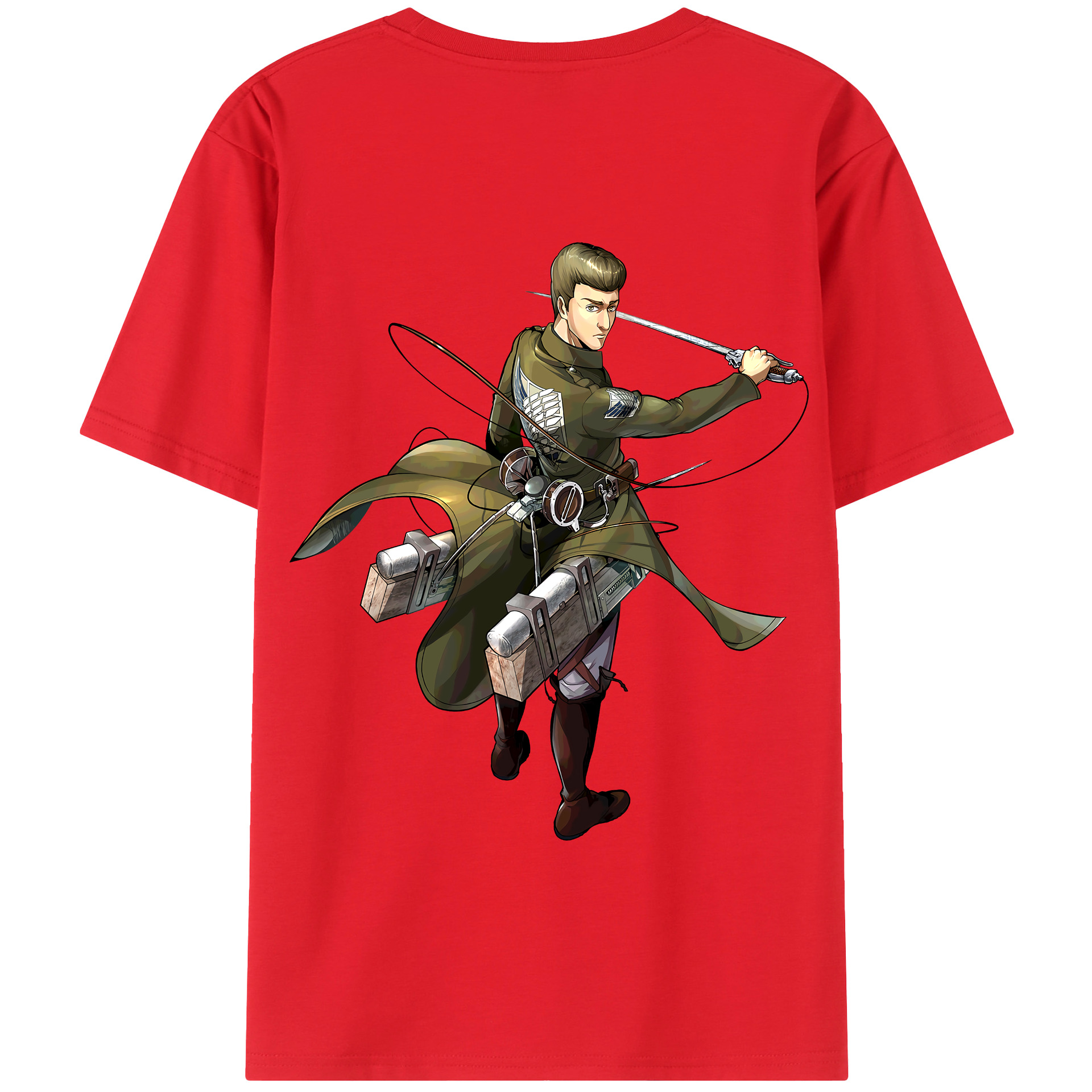 （画像用） 進撃の巨人 Attack on Titan 綿100％半袖Tシャツ（背面プリント）