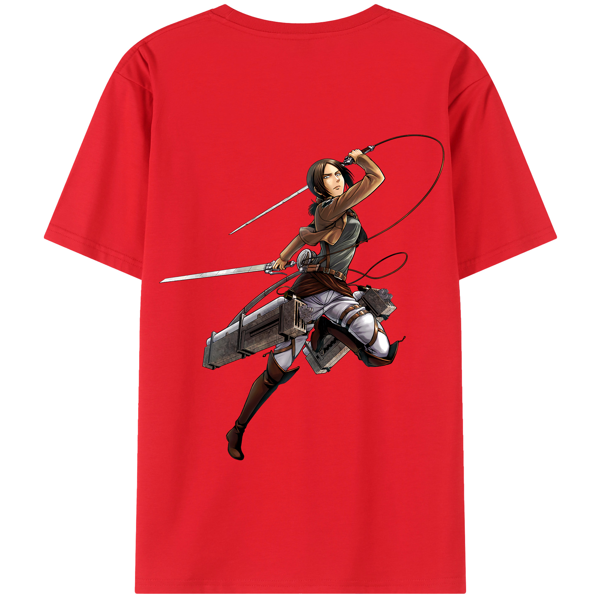 （画像用） 進撃の巨人 Attack on Titan 綿100％半袖Tシャツ（背面プリント）