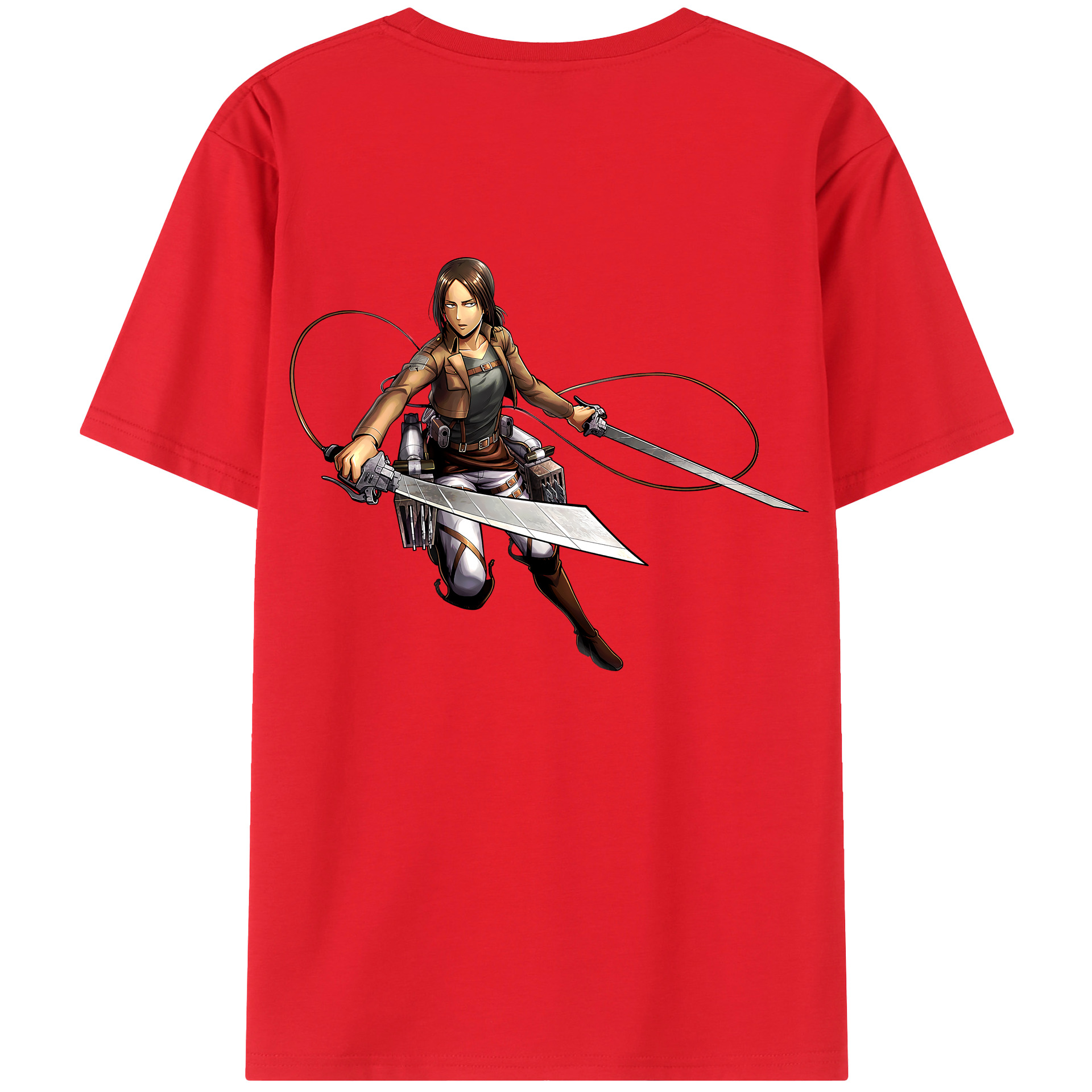 （画像用） 進撃の巨人 Attack on Titan 綿100％半袖Tシャツ（背面プリント）