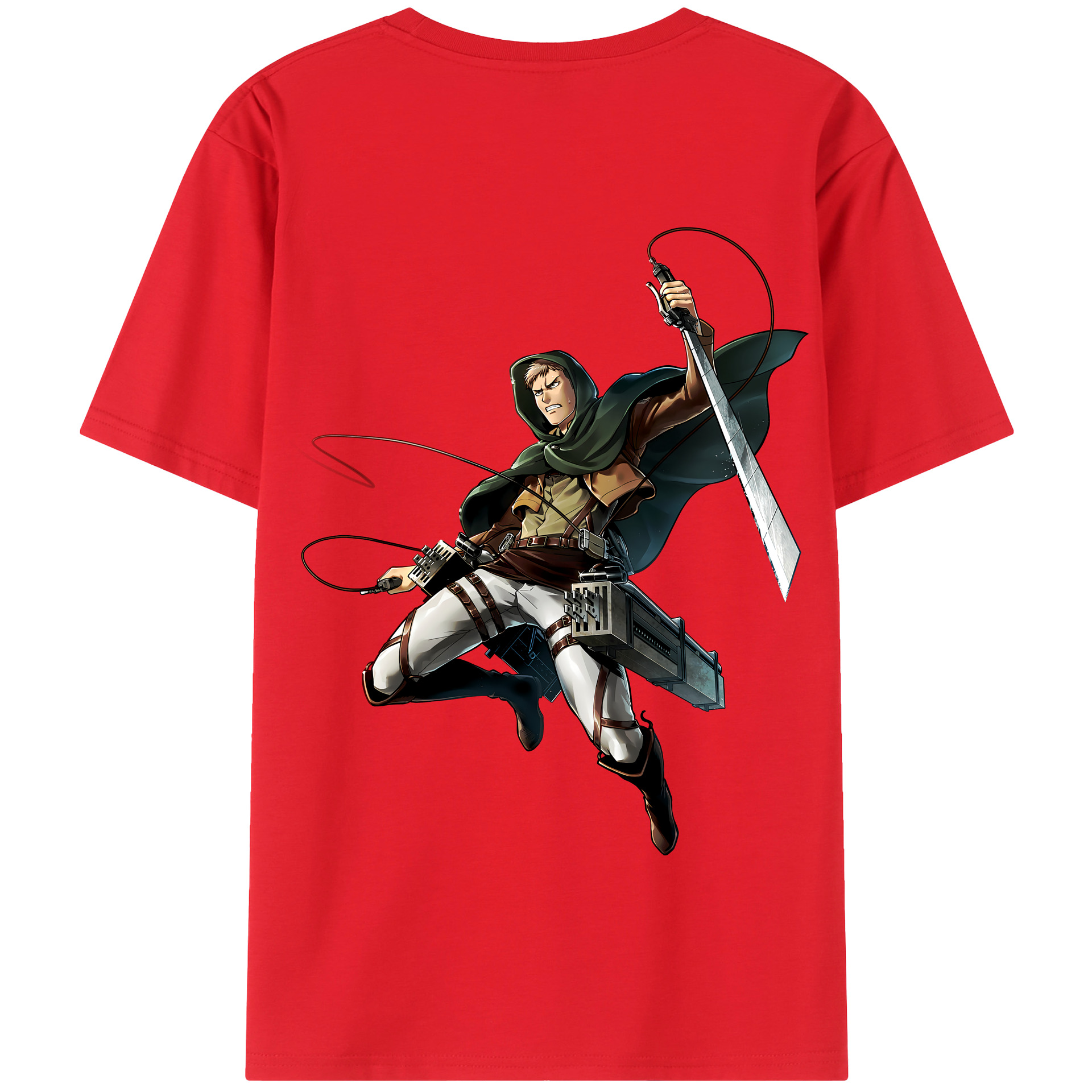 （画像用） 進撃の巨人 Attack on Titan 綿100％半袖Tシャツ（背面プリント）