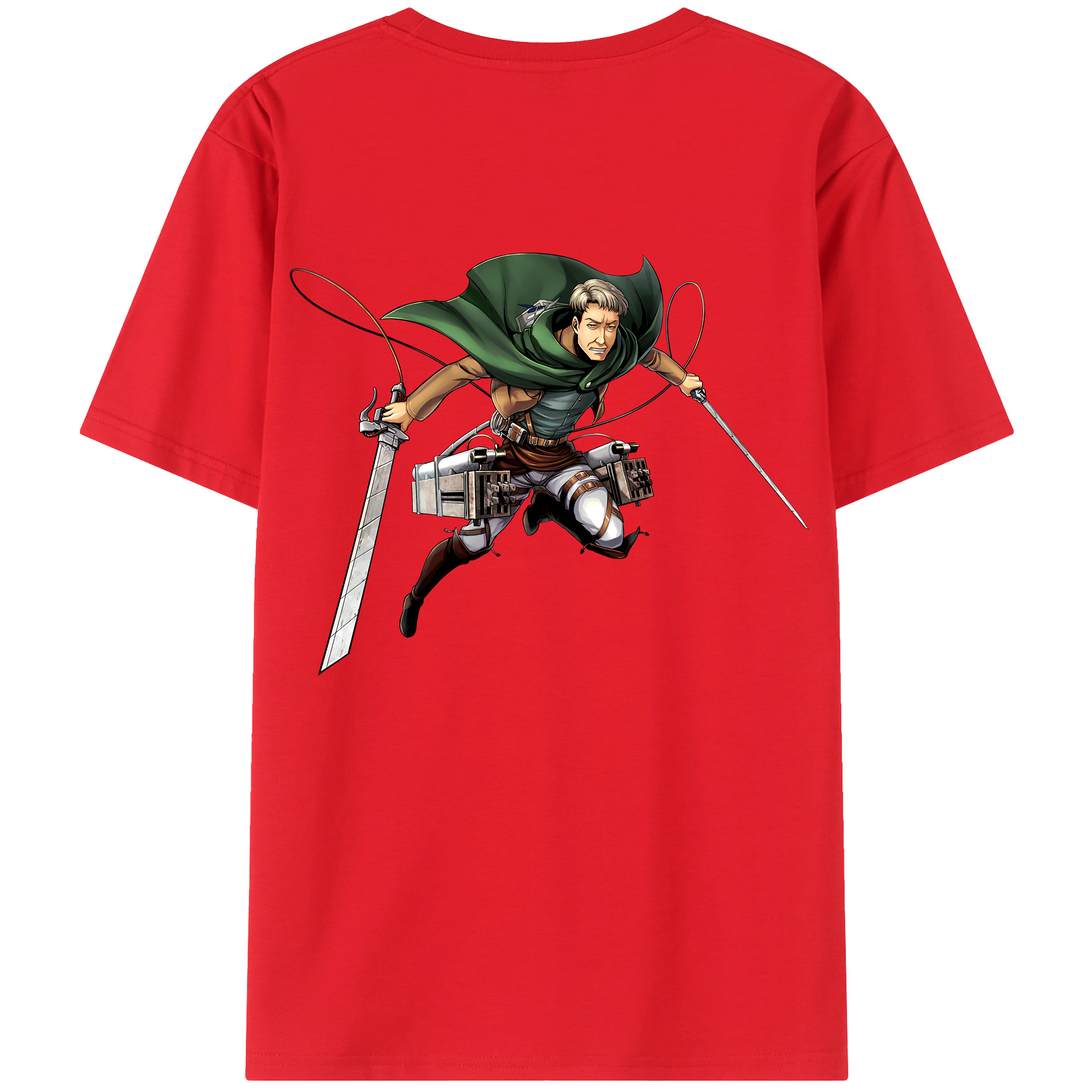 （画像用） 進撃の巨人 Attack on Titan 綿100％半袖Tシャツ（背面プリント）