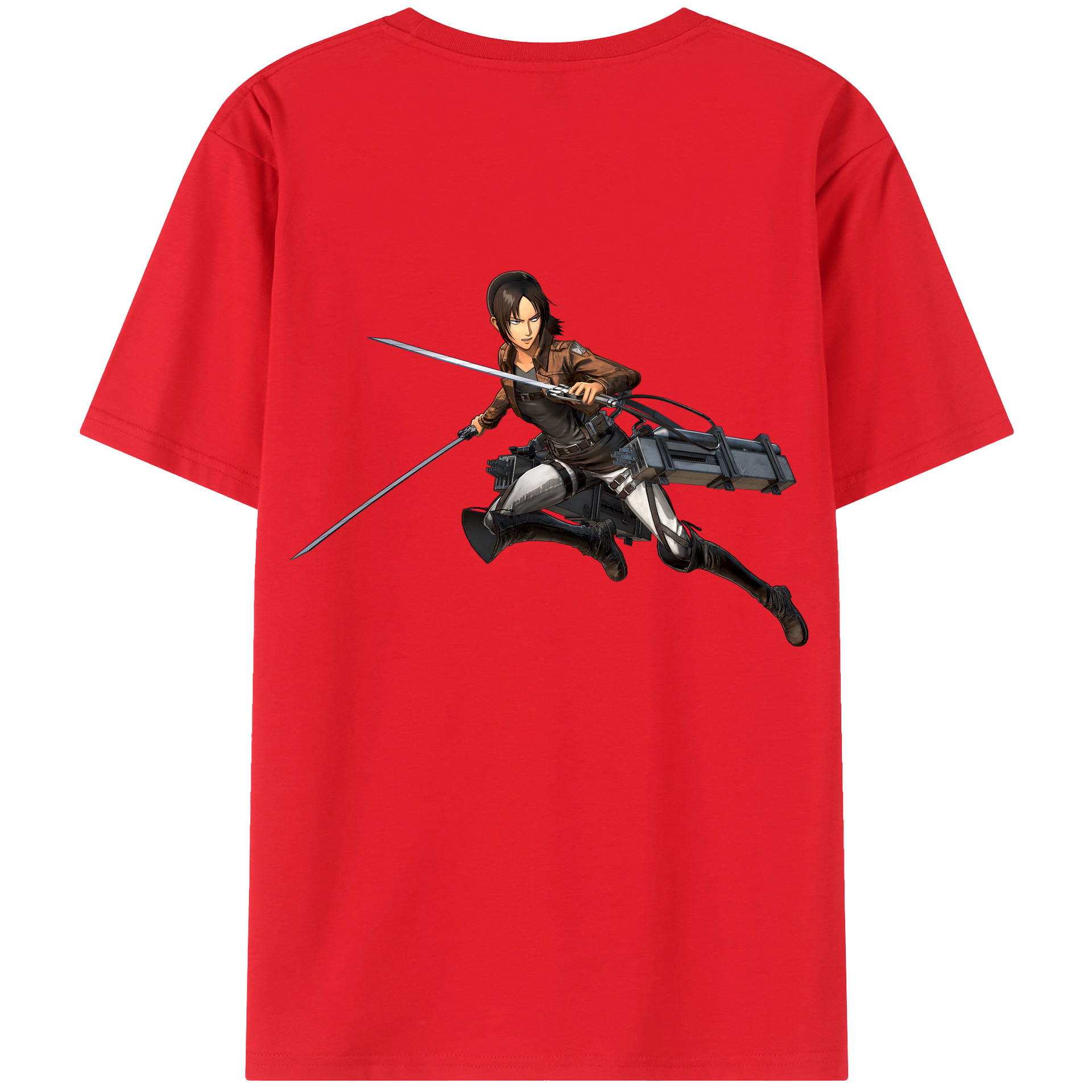 （画像用） 進撃の巨人 Attack on Titan 綿100％半袖Tシャツ（背面プリント）