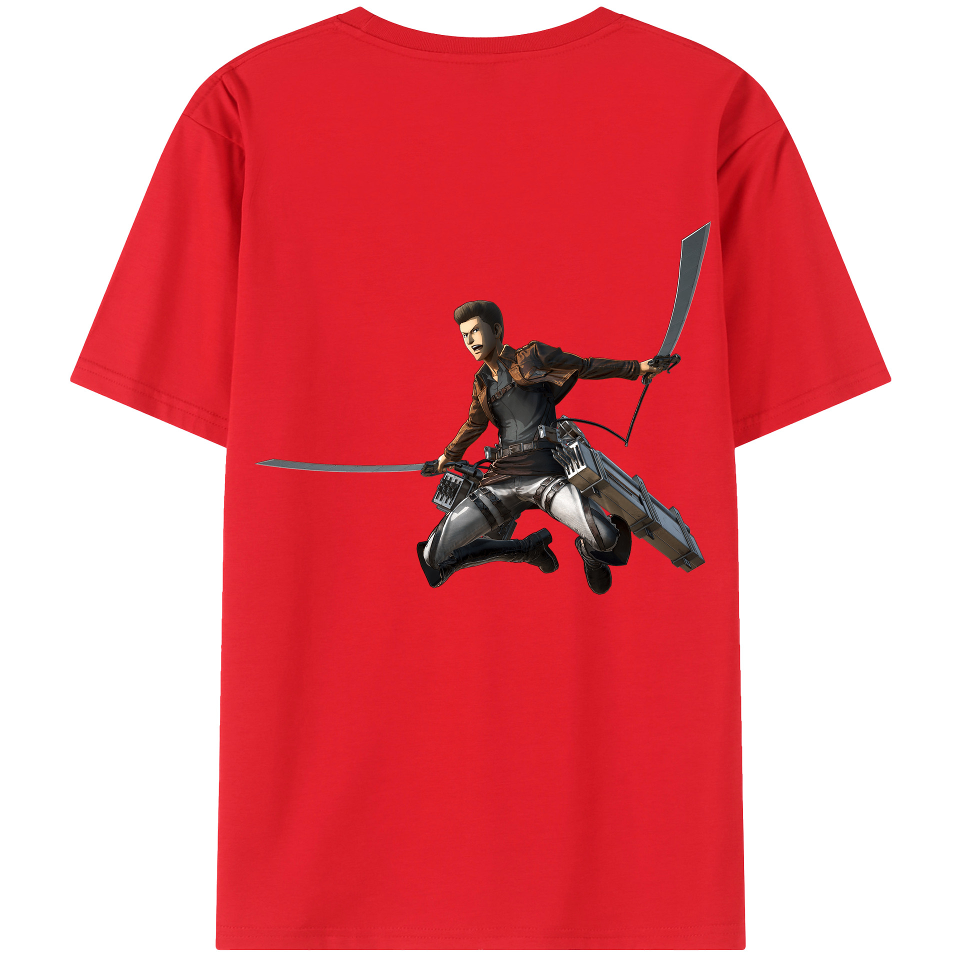 （画像用） 進撃の巨人 Attack on Titan 綿100％半袖Tシャツ（背面プリント）