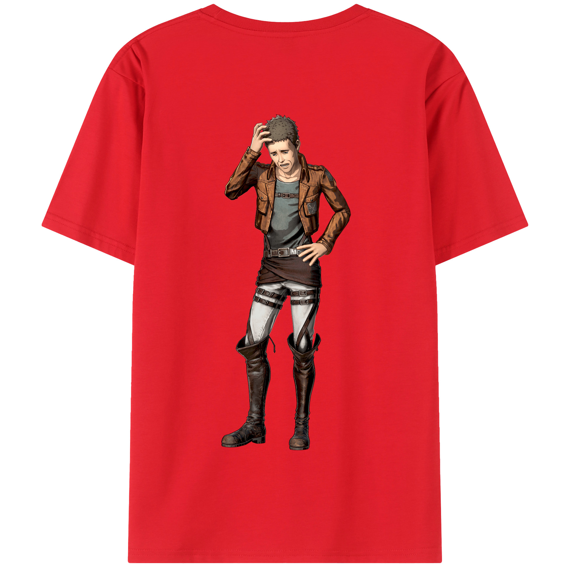 （画像用） 進撃の巨人 Attack on Titan 綿100％半袖Tシャツ（背面プリント）