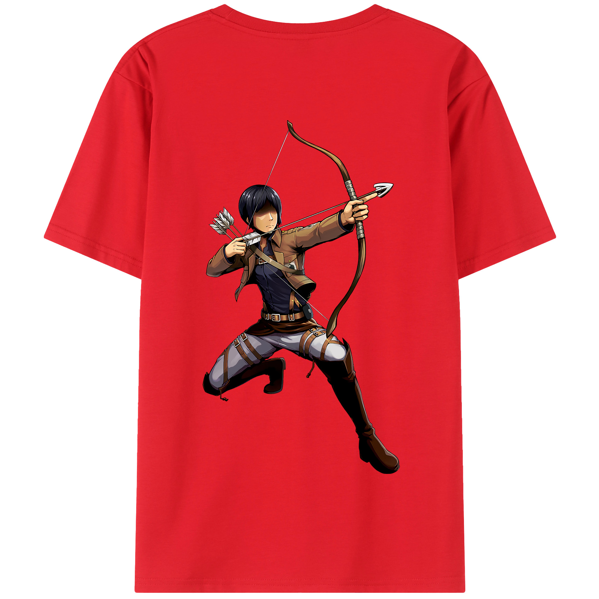 （画像用） 進撃の巨人 Attack on Titan 綿100％半袖Tシャツ（背面プリント）