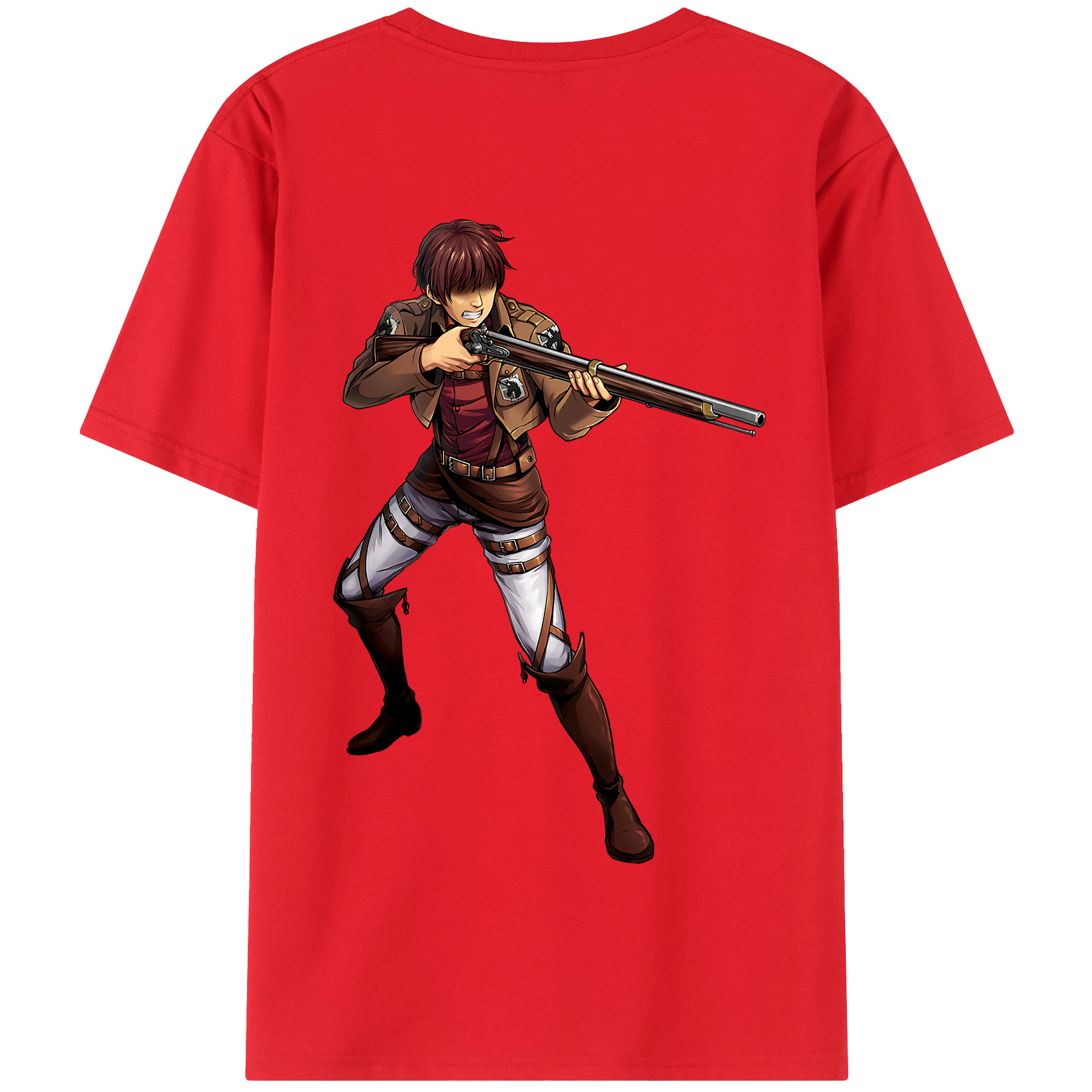（画像用） 進撃の巨人 Attack on Titan 綿100％半袖Tシャツ（背面プリント）