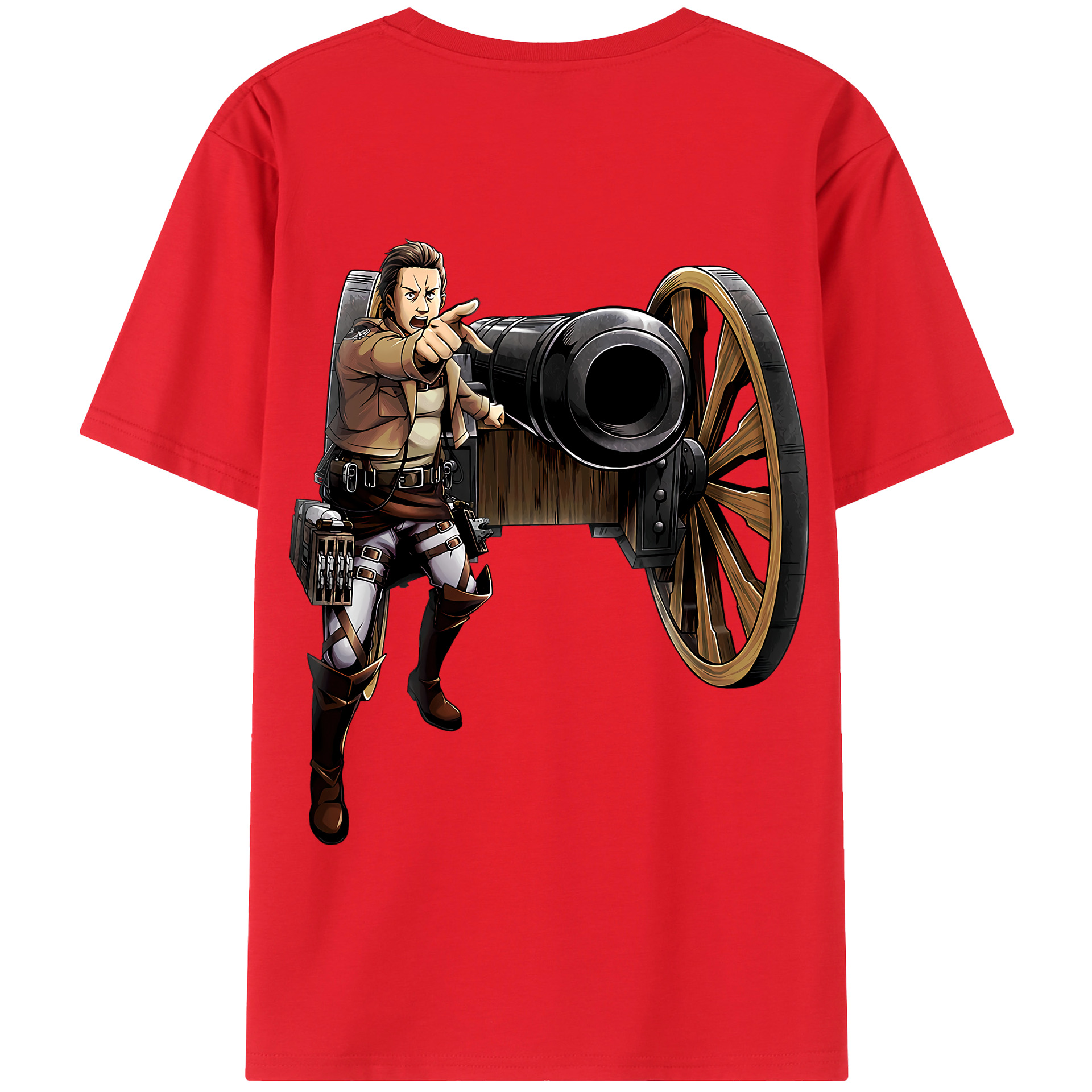 （画像用） 進撃の巨人 Attack on Titan 綿100％半袖Tシャツ（背面プリント）