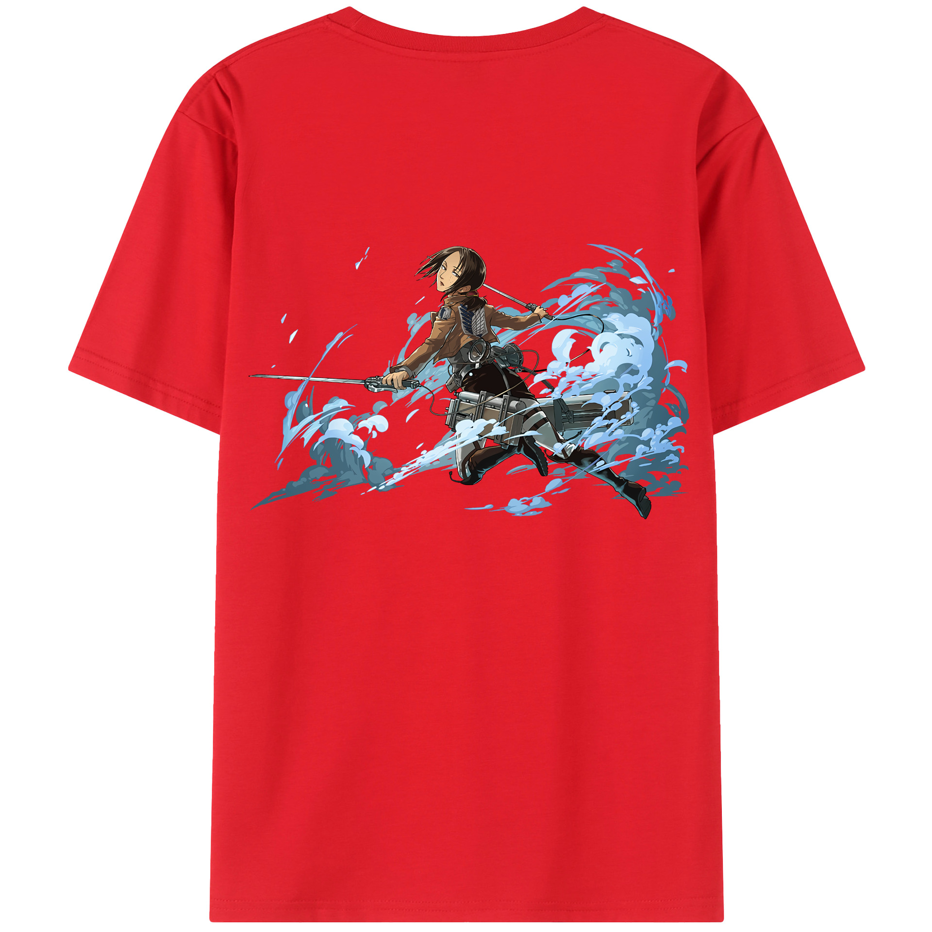 （画像用） 進撃の巨人 Attack on Titan 綿100％半袖Tシャツ（背面プリント）