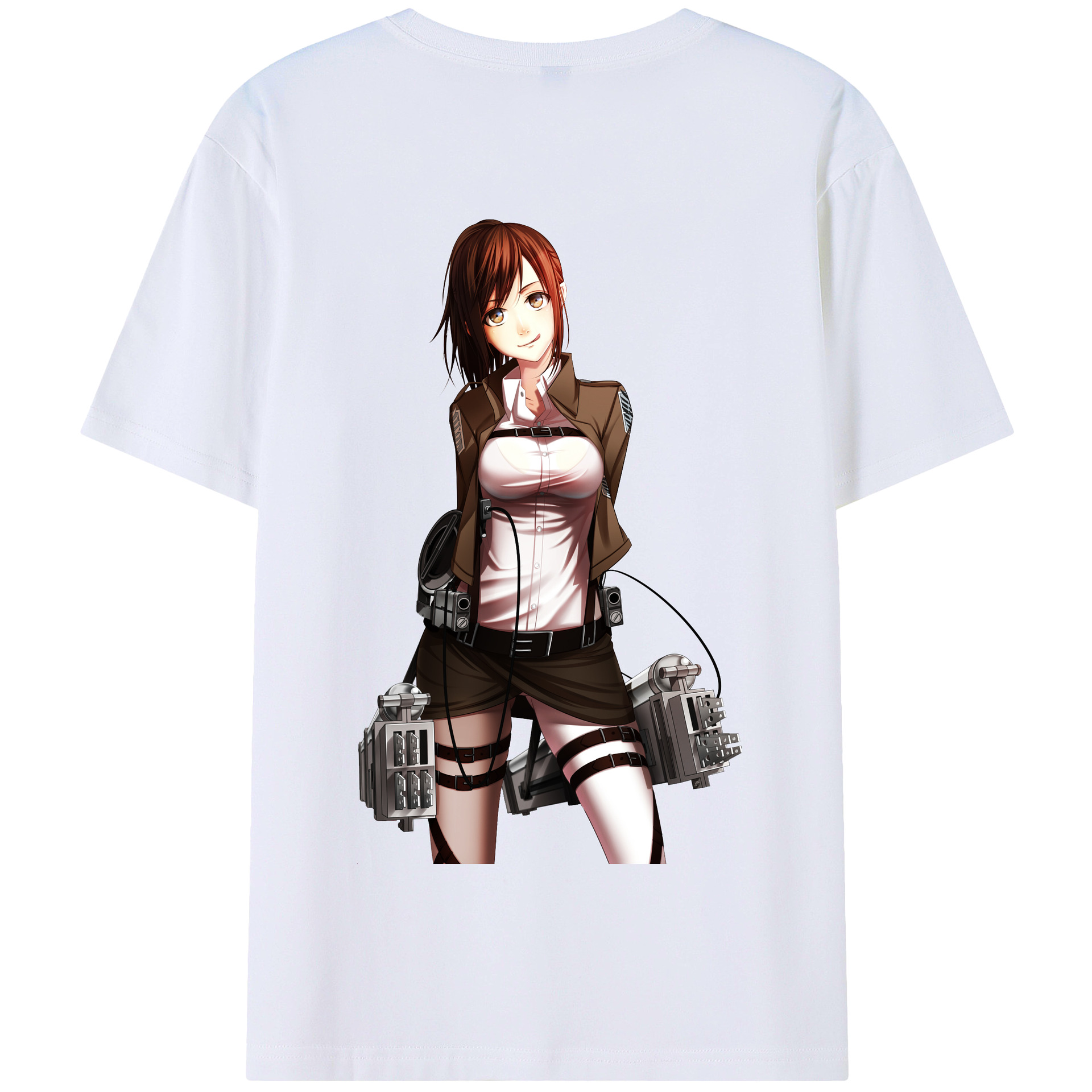 （画像用） 進撃の巨人 サシャ·ブラウス Attack on Titan Sasha Blaus 綿100％半袖Tシャツ（背面プリント）