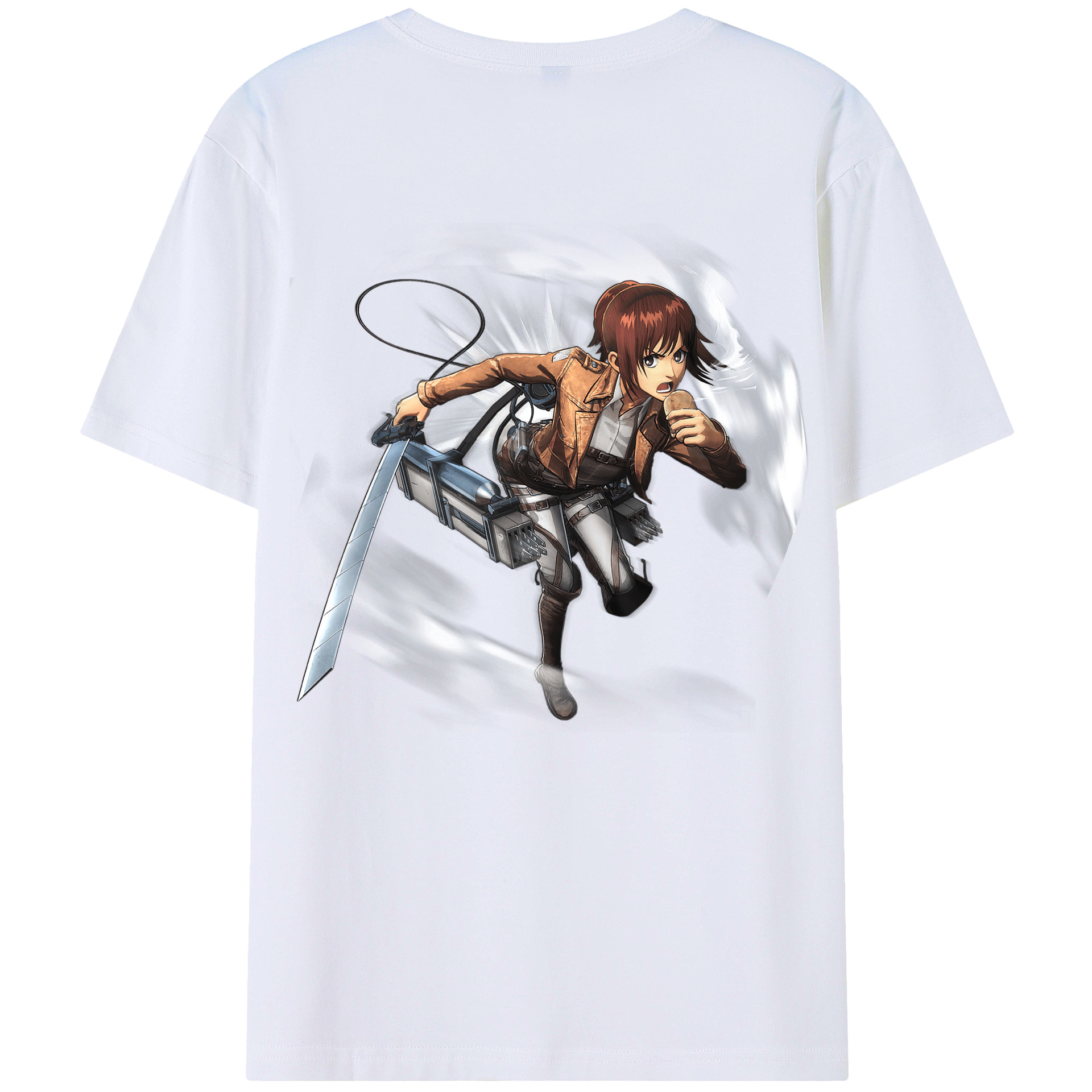 （画像用） 進撃の巨人 サシャ·ブラウス Attack on Titan Sasha Blaus 綿100％半袖Tシャツ（背面プリント）