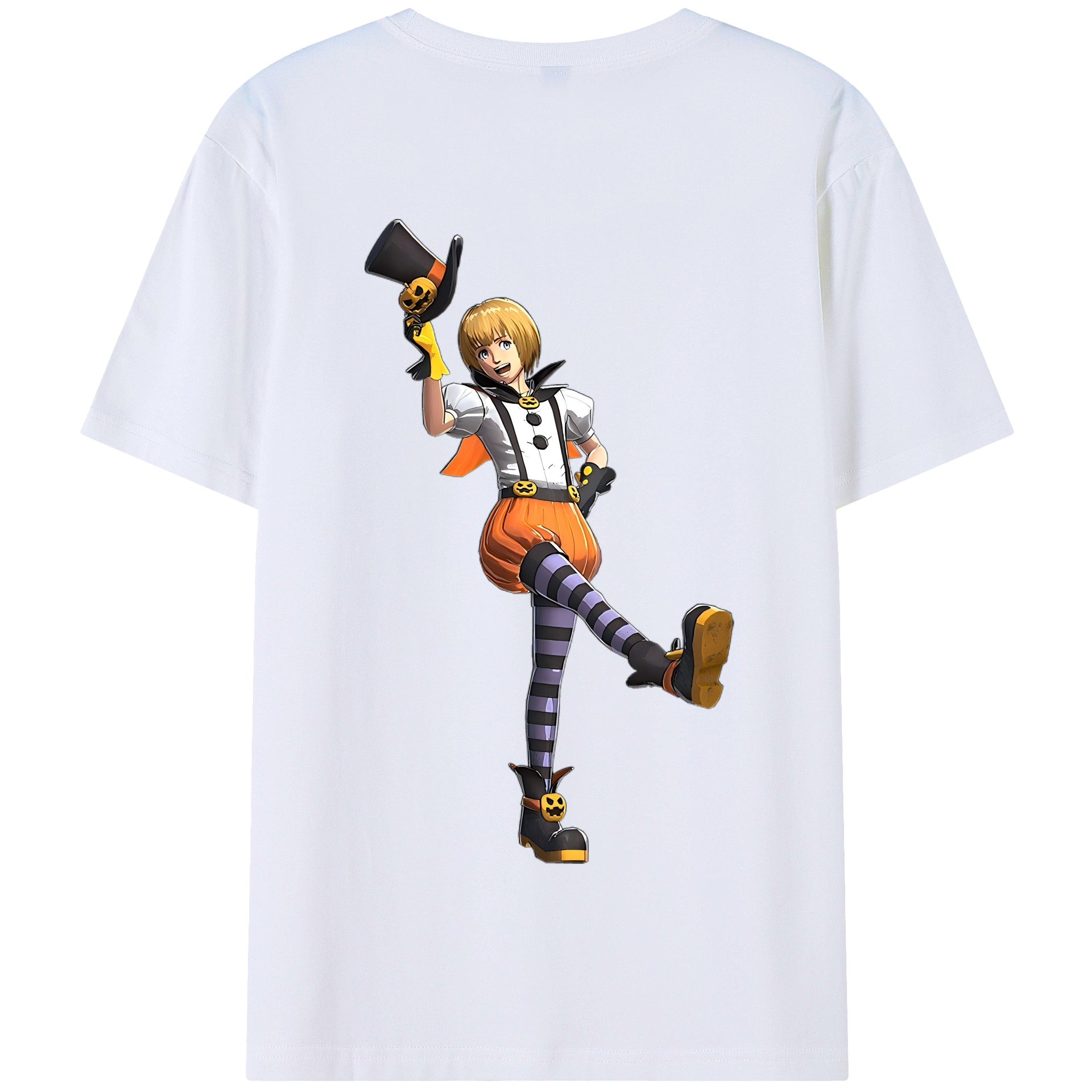 （画像用） 進撃の巨人 アルミン·アルレルト Attack on Titan Armin Arlert 綿100％半袖Tシャツ（背面プリント）