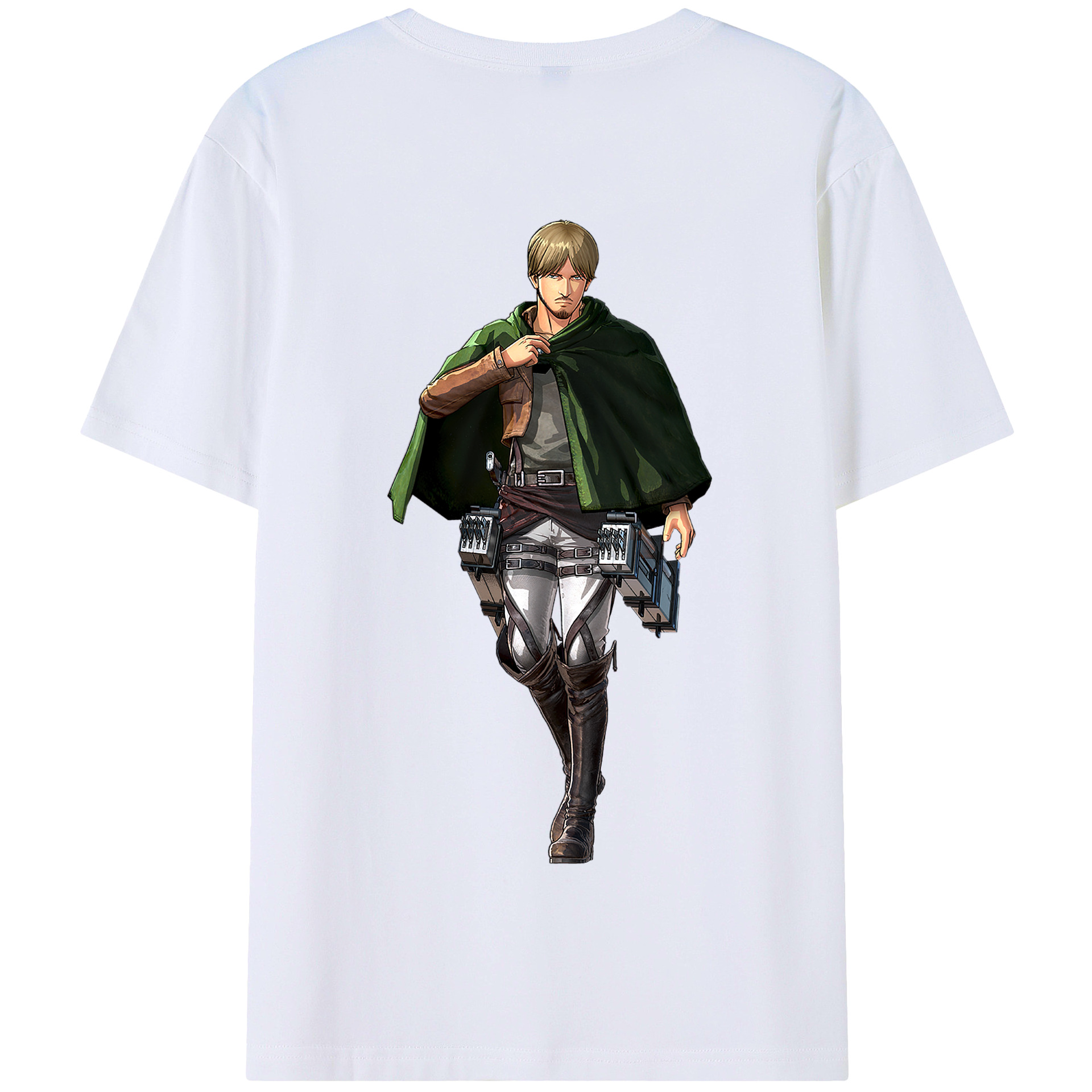 （画像用） 進撃の巨人 ミケ·ザカリアス Attack on Titan Mike Zakarius 綿100％半袖Tシャツ（背面プリント）