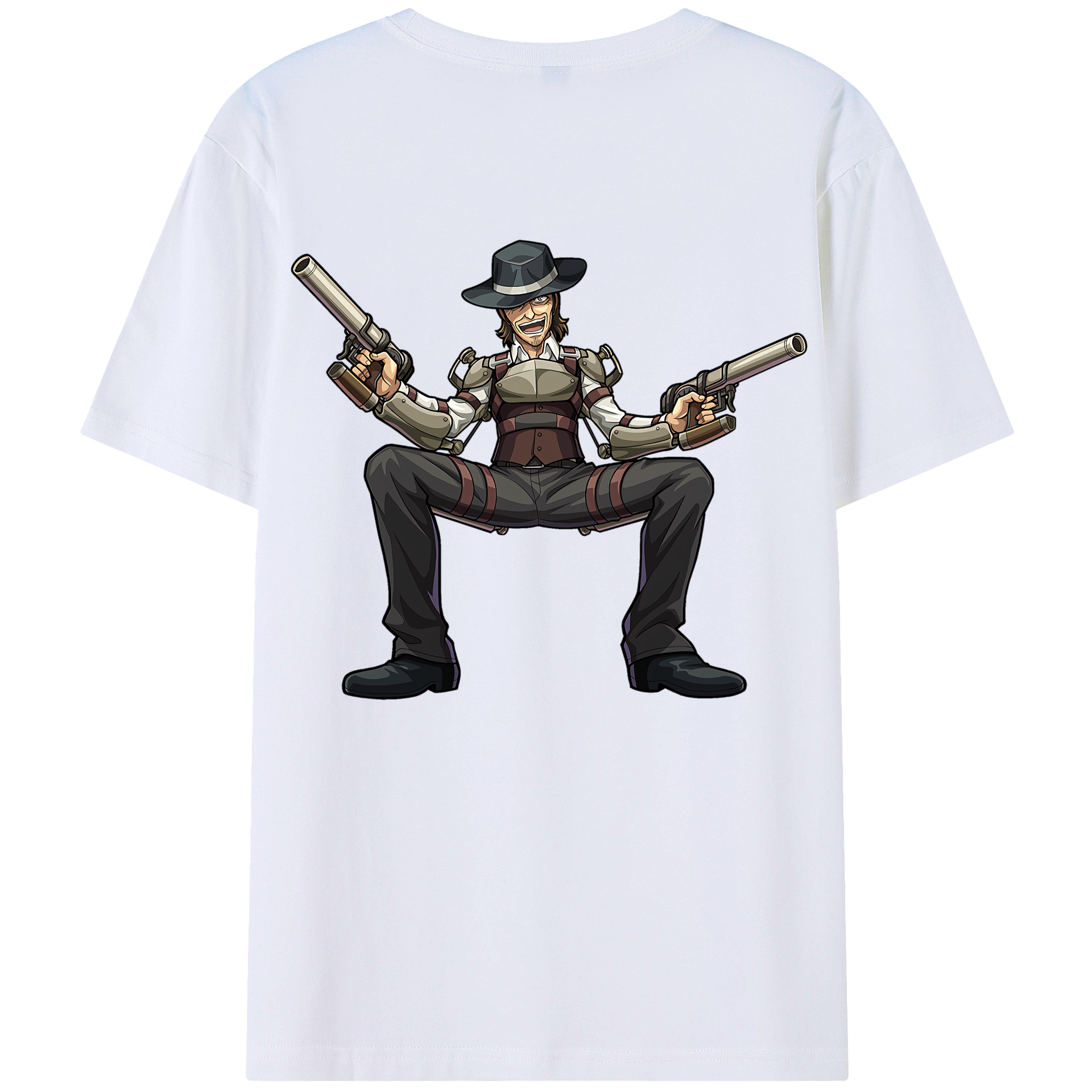 （画像用） 進撃の巨人 ケニー·アッカーマン Attack on Titan Kenny Ackerman 綿100％半袖Tシャツ（背面プリント）