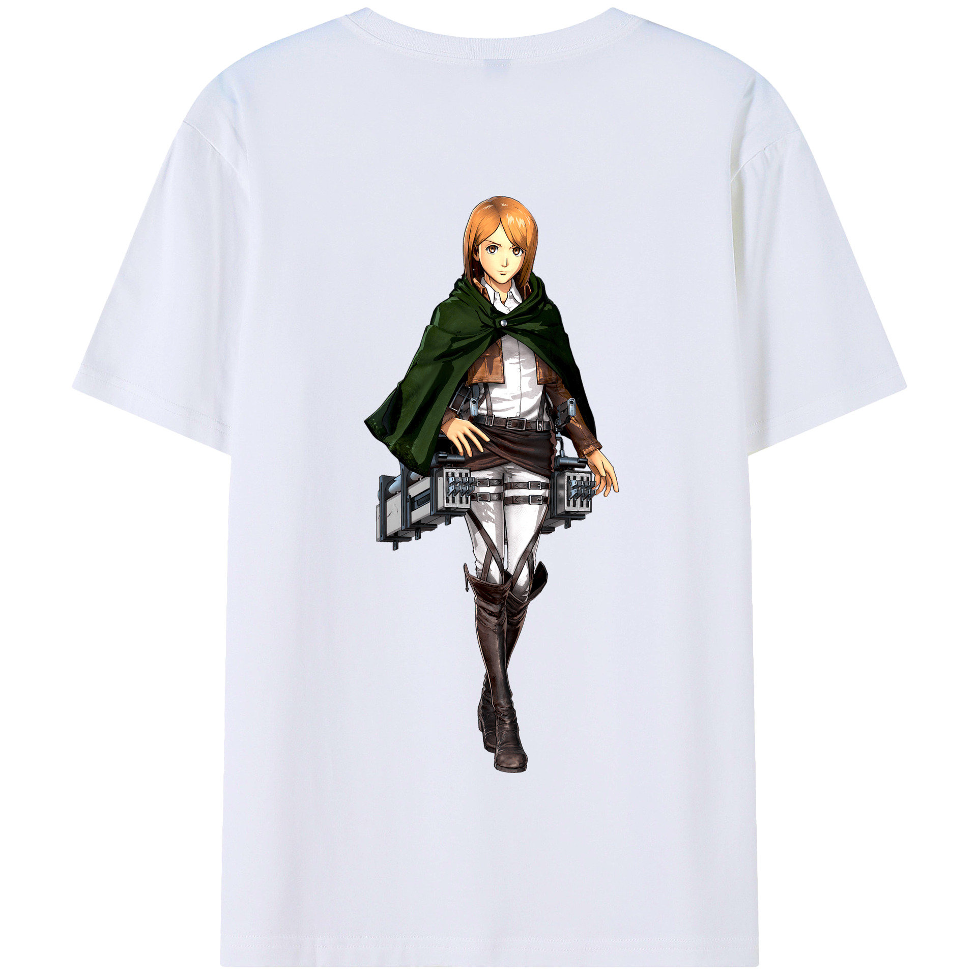（画像用） 進撃の巨人 ペトラ·ラル Attack on Titan Petra Rall 綿100％半袖Tシャツ（背面プリント）