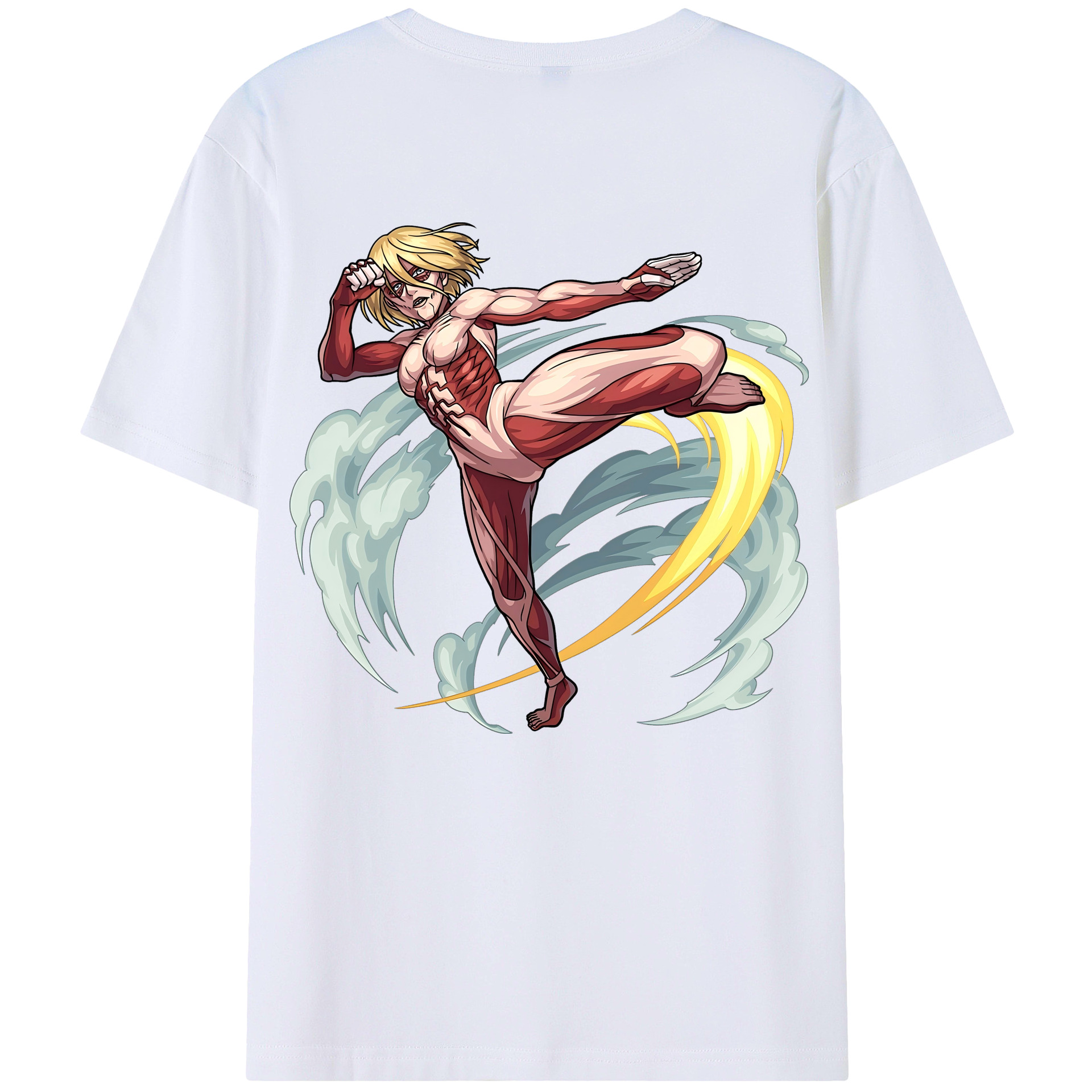 （画像用） 進撃の巨人 Attack on Titan 綿100％半袖Tシャツ（背面プリント）