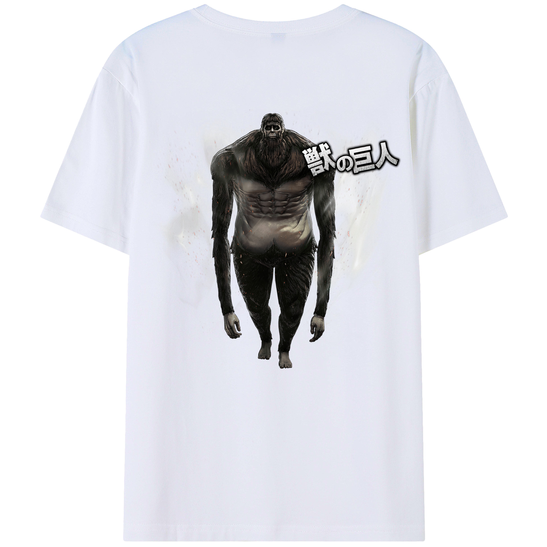 （画像用） 進撃の巨人 Attack on Titan 綿100％半袖Tシャツ（背面プリント）
