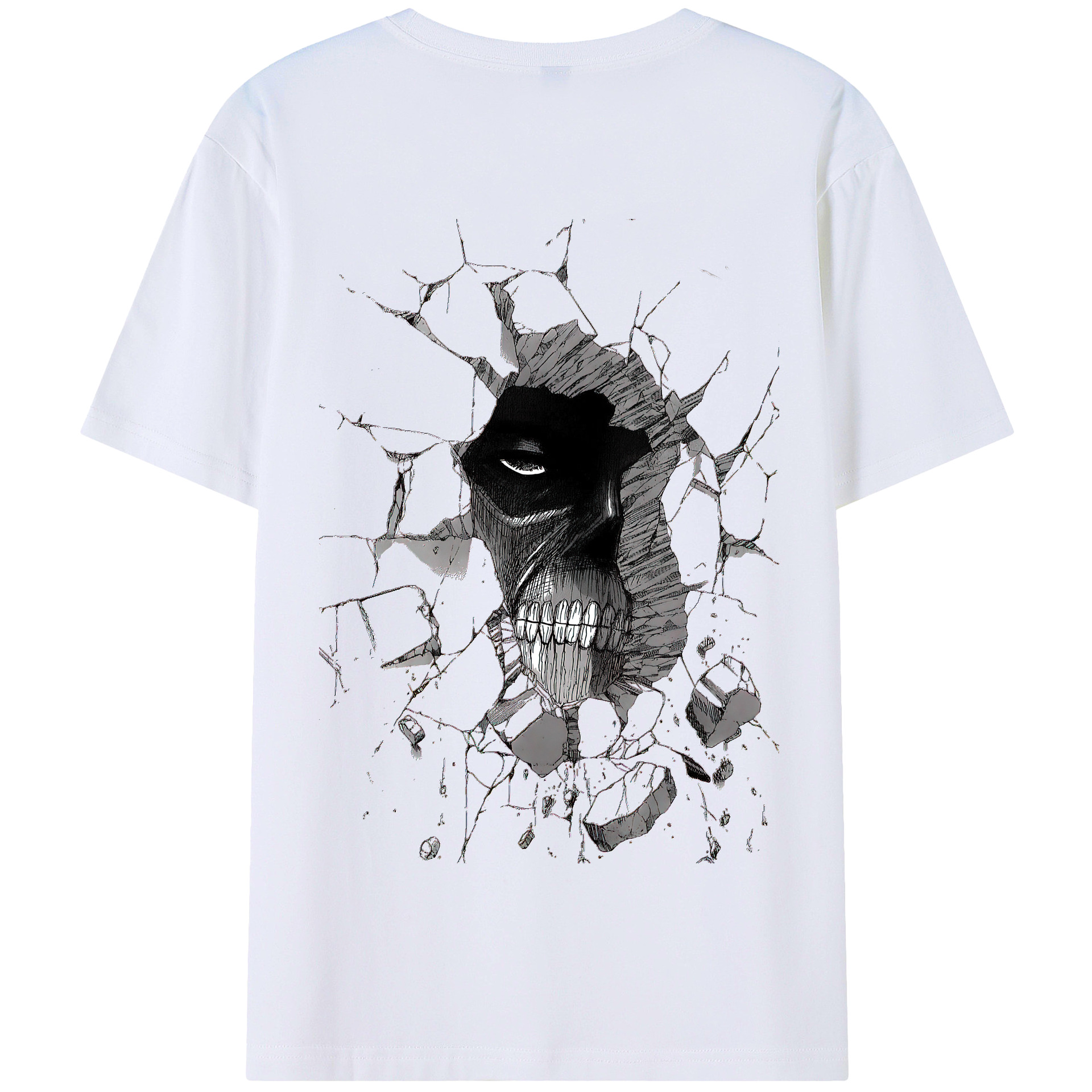 （画像用） 進撃の巨人 Attack on Titan 綿100％半袖Tシャツ（背面プリント）