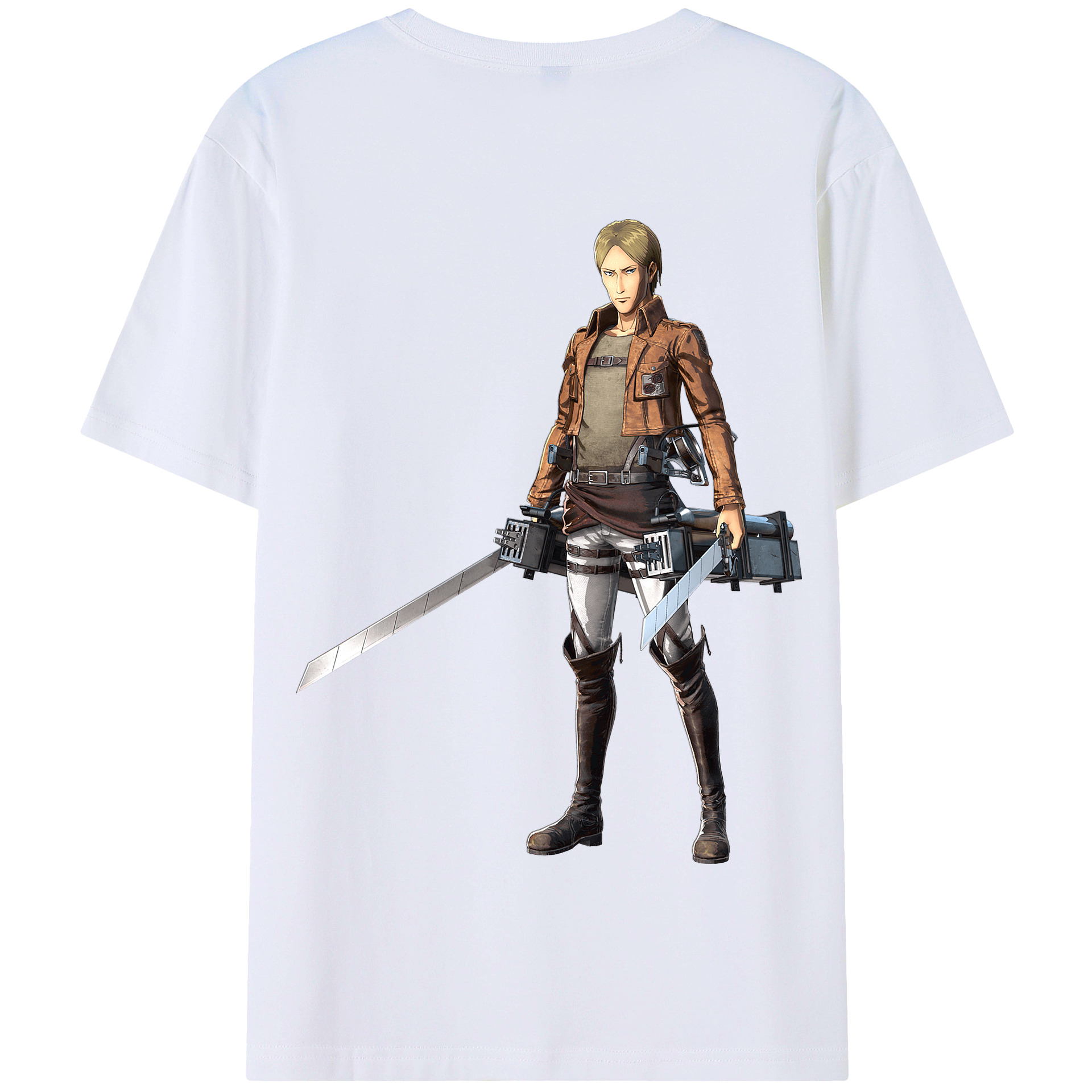（画像用） 進撃の巨人 Attack on Titan 綿100％半袖Tシャツ（背面プリント）