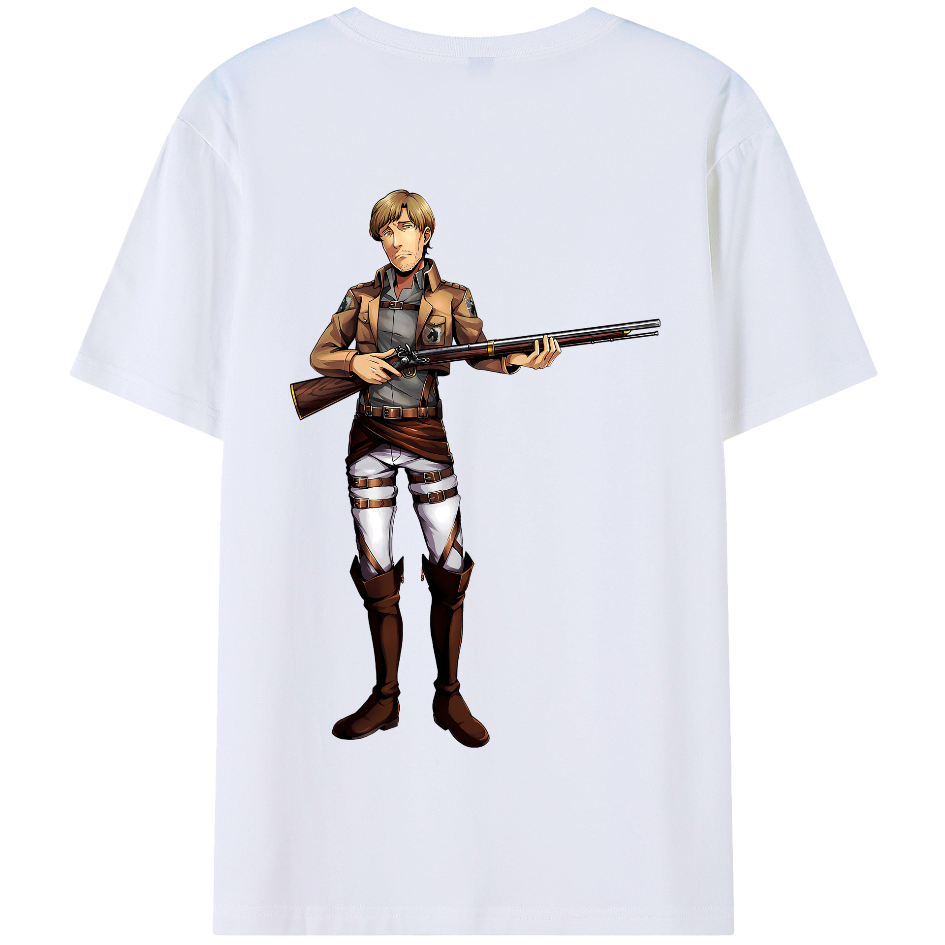 （画像用） 進撃の巨人 Attack on Titan 綿100％半袖Tシャツ（背面プリント）