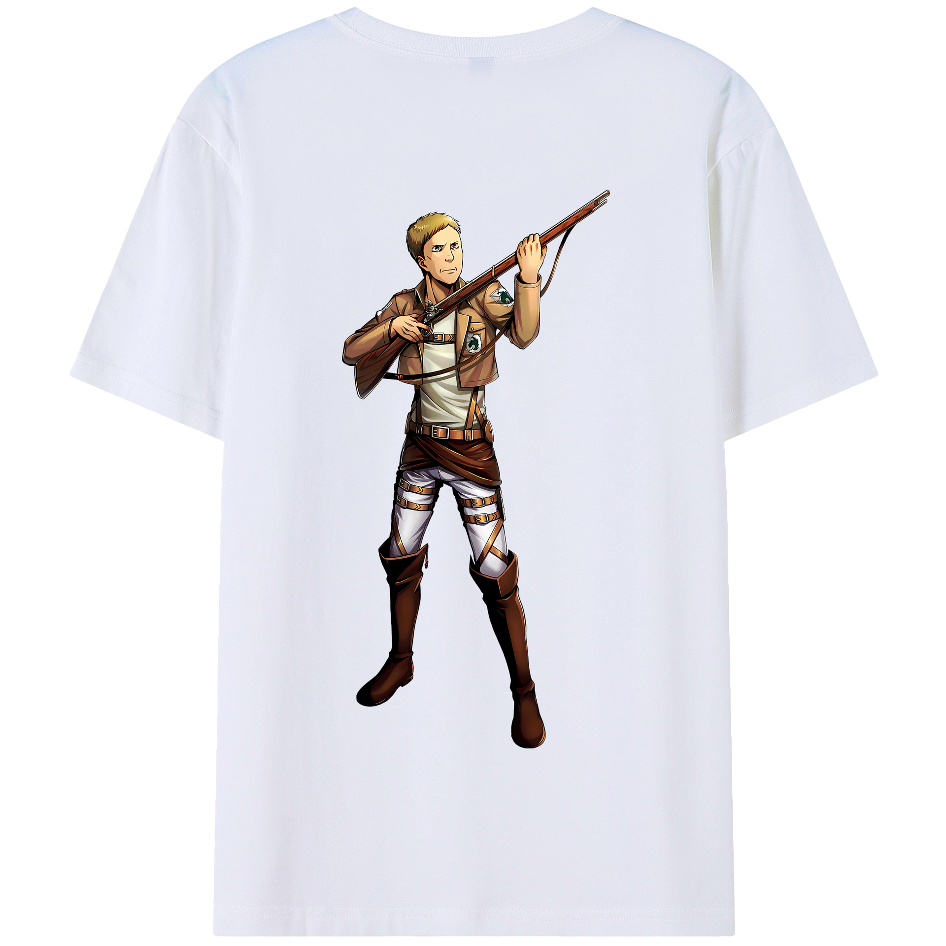 （画像用） 進撃の巨人 Attack on Titan 綿100％半袖Tシャツ（背面プリント）