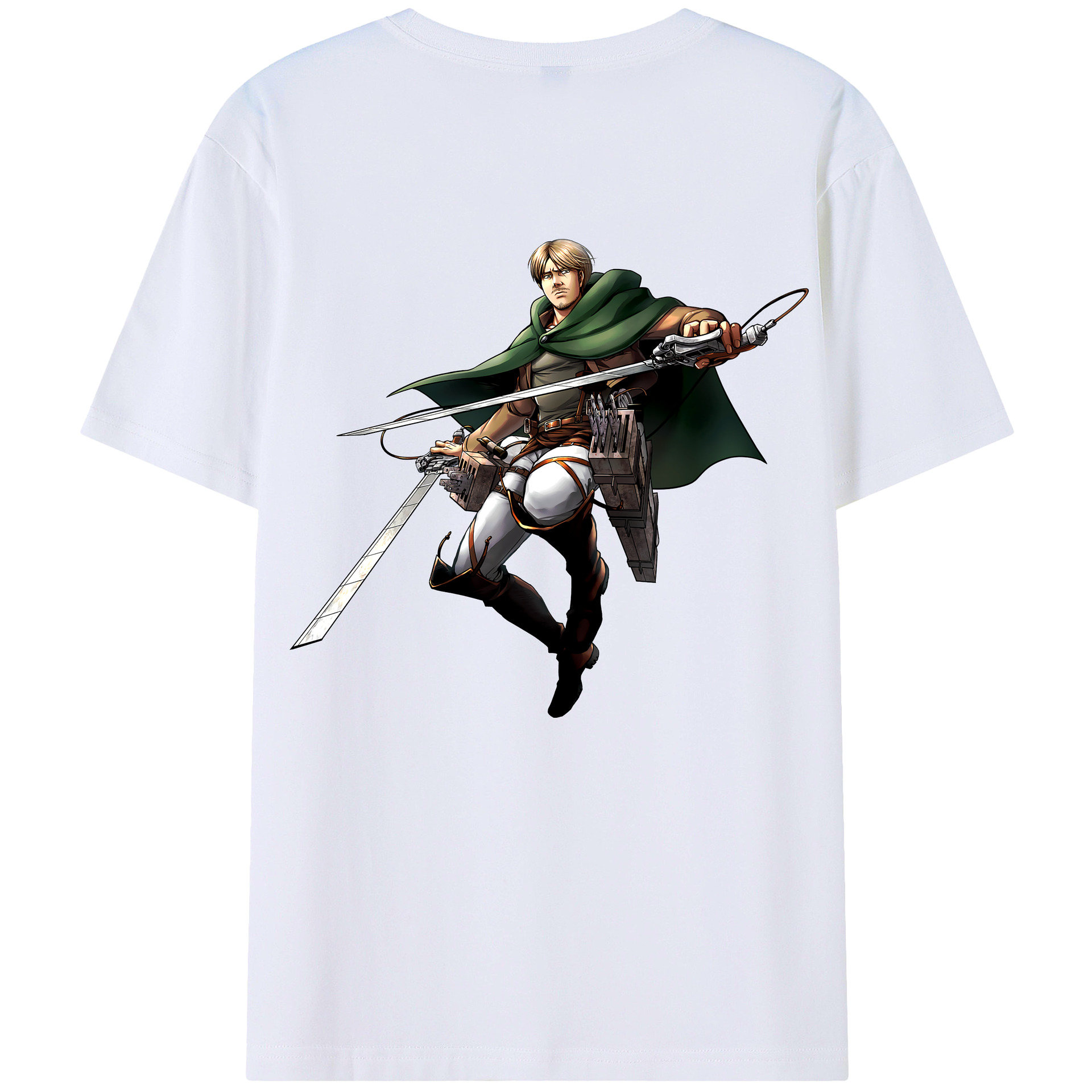 （画像用） 進撃の巨人 Attack on Titan 綿100％半袖Tシャツ（背面プリント）