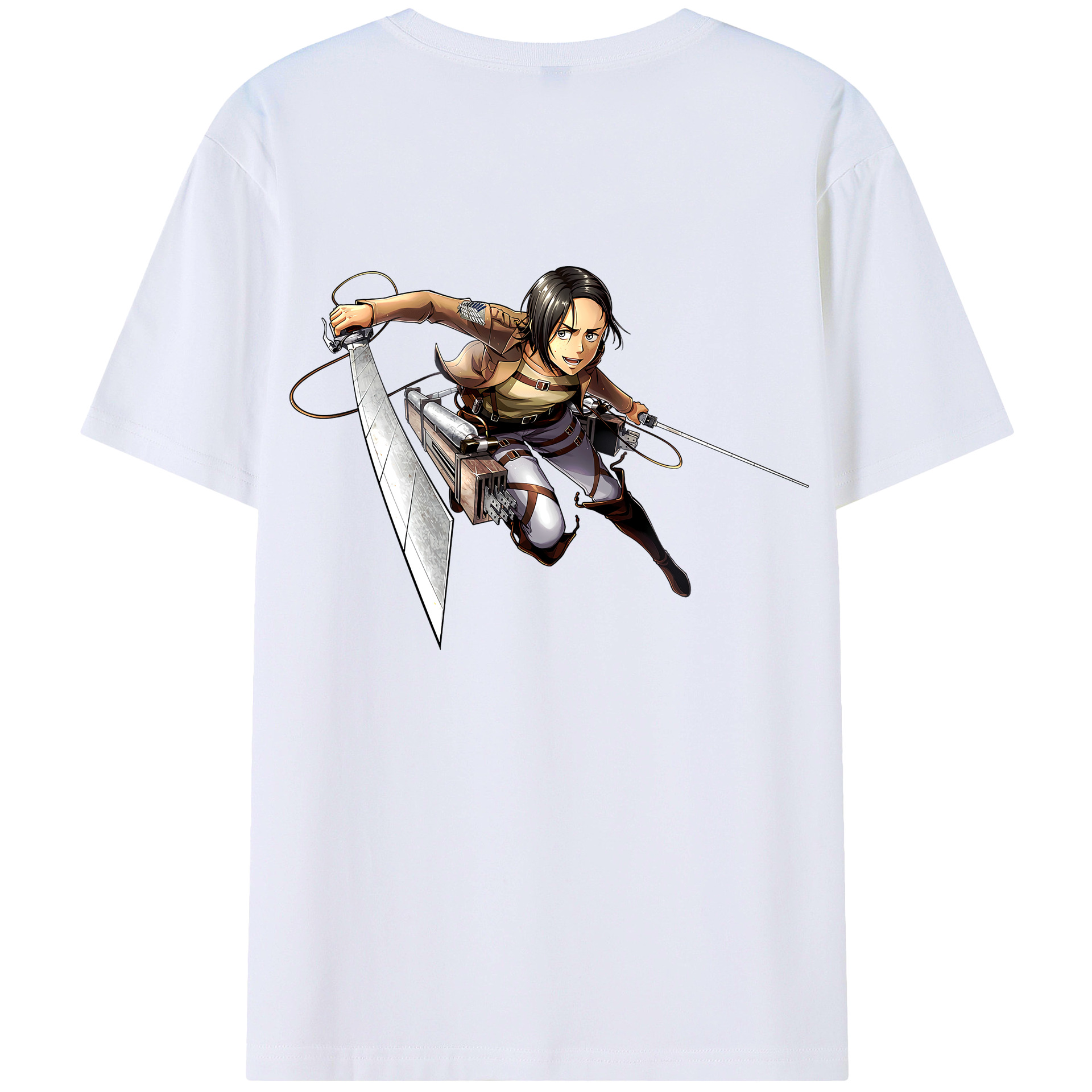 （画像用） 進撃の巨人 Attack on Titan 綿100％半袖Tシャツ（背面プリント）