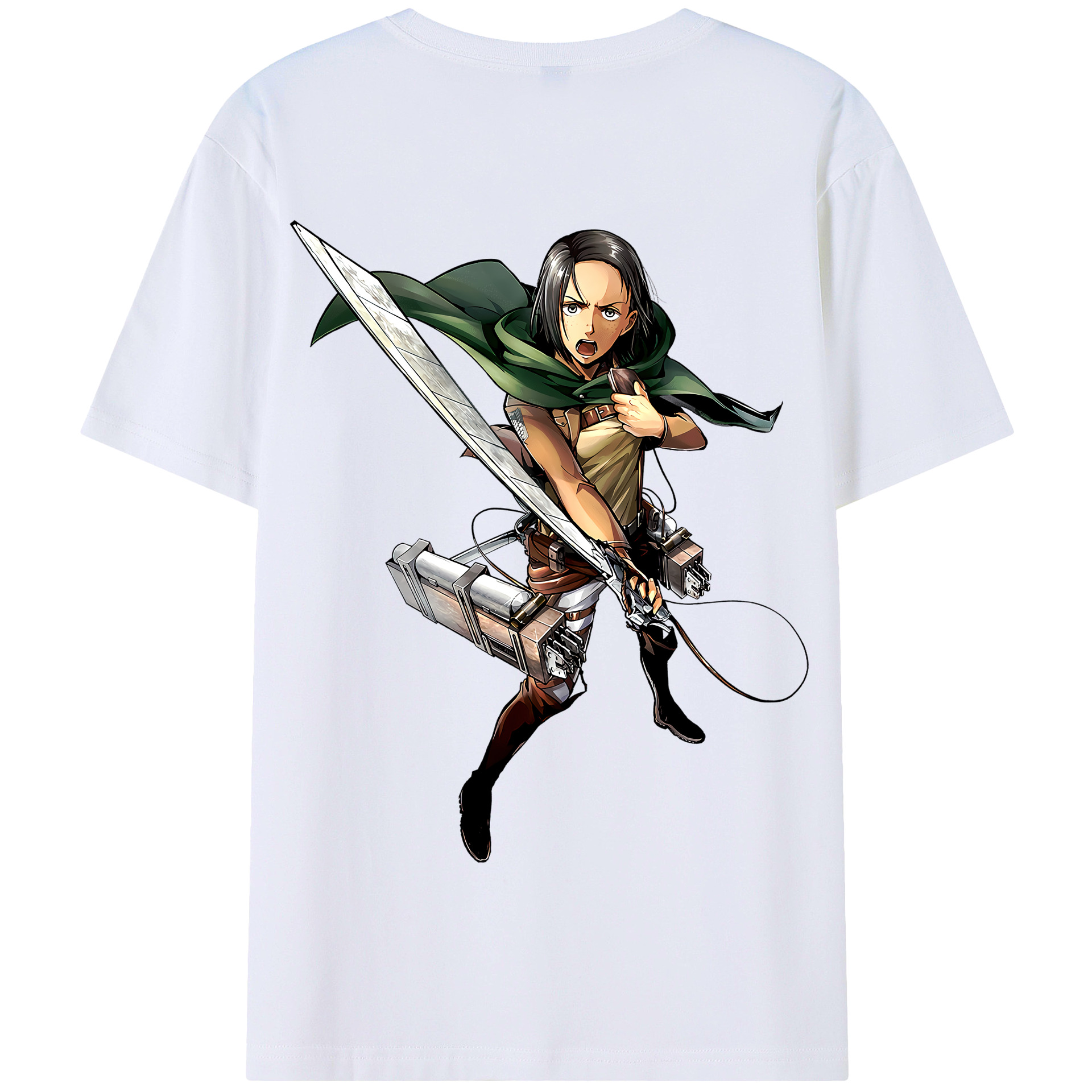 （画像用） 進撃の巨人 Attack on Titan 綿100％半袖Tシャツ（背面プリント）