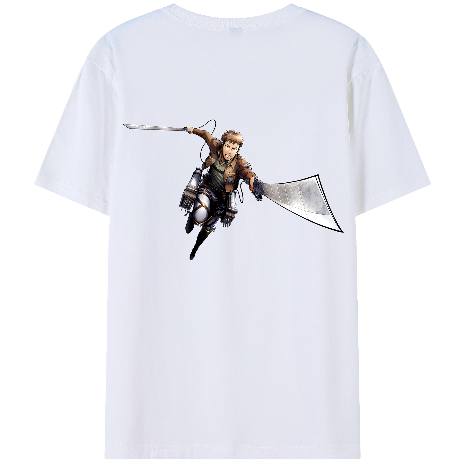 （画像用） 進撃の巨人 Attack on Titan 綿100％半袖Tシャツ（背面プリント）