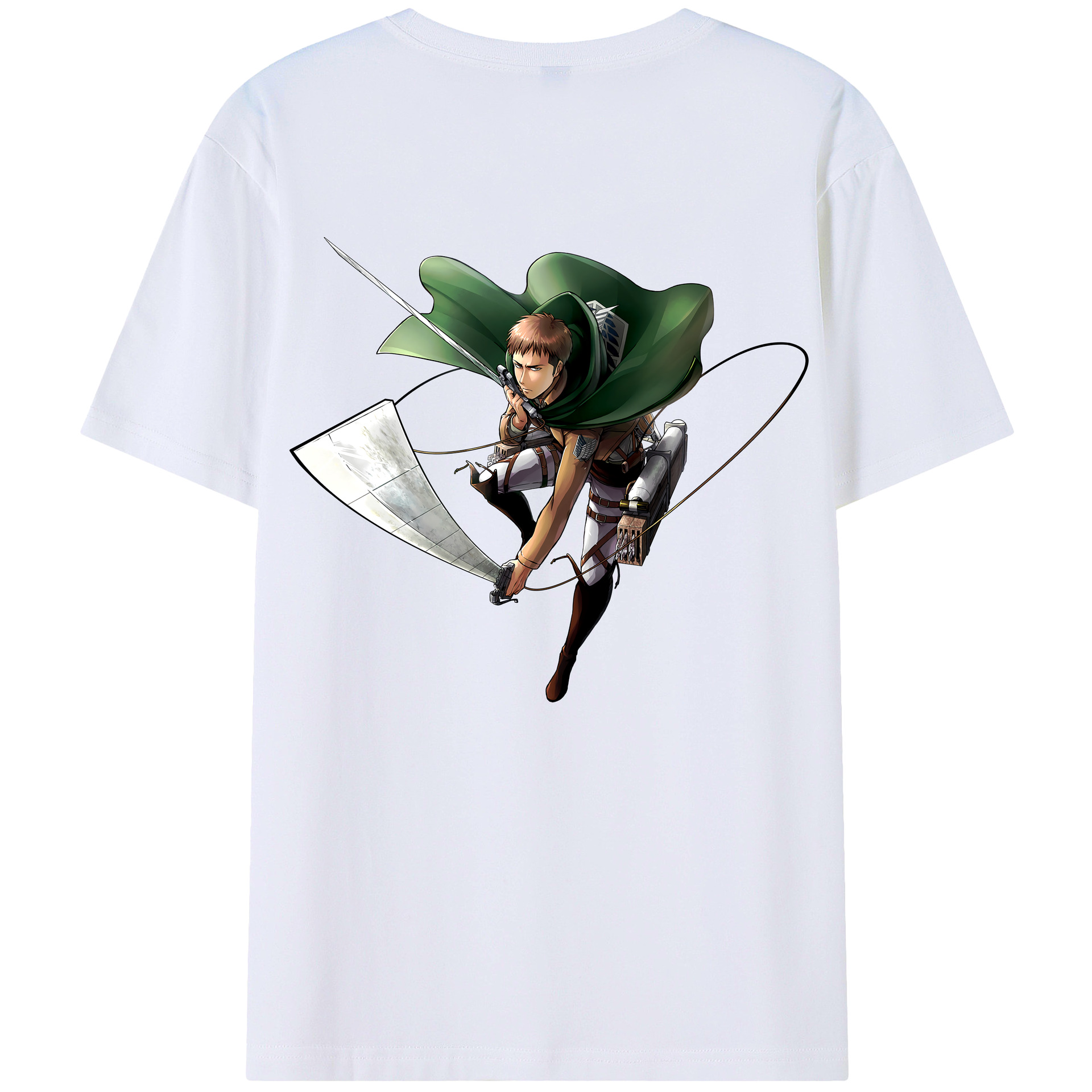 （画像用） 進撃の巨人 Attack on Titan 綿100％半袖Tシャツ（背面プリント）