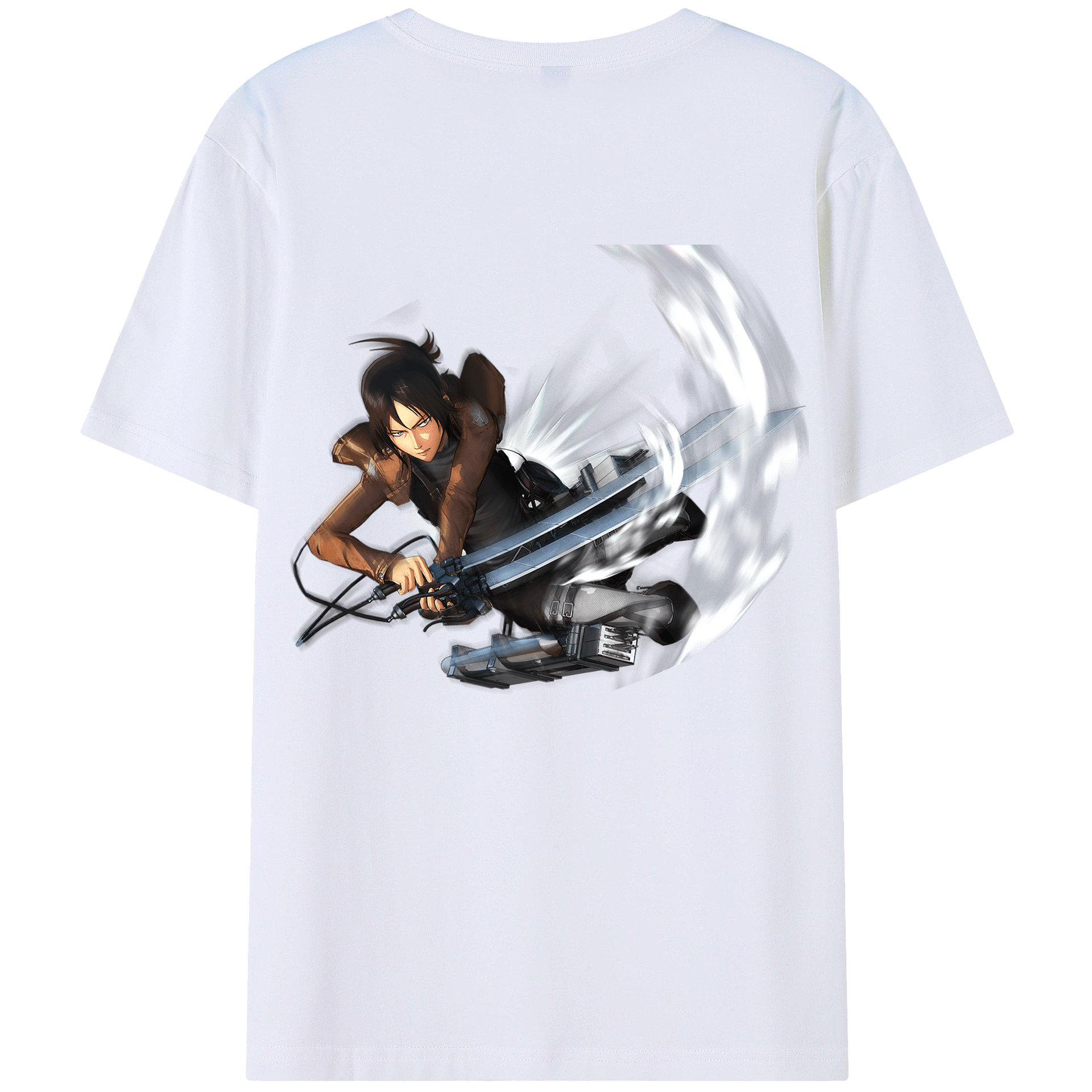 （画像用） 進撃の巨人 Attack on Titan 綿100％半袖Tシャツ（背面プリント）