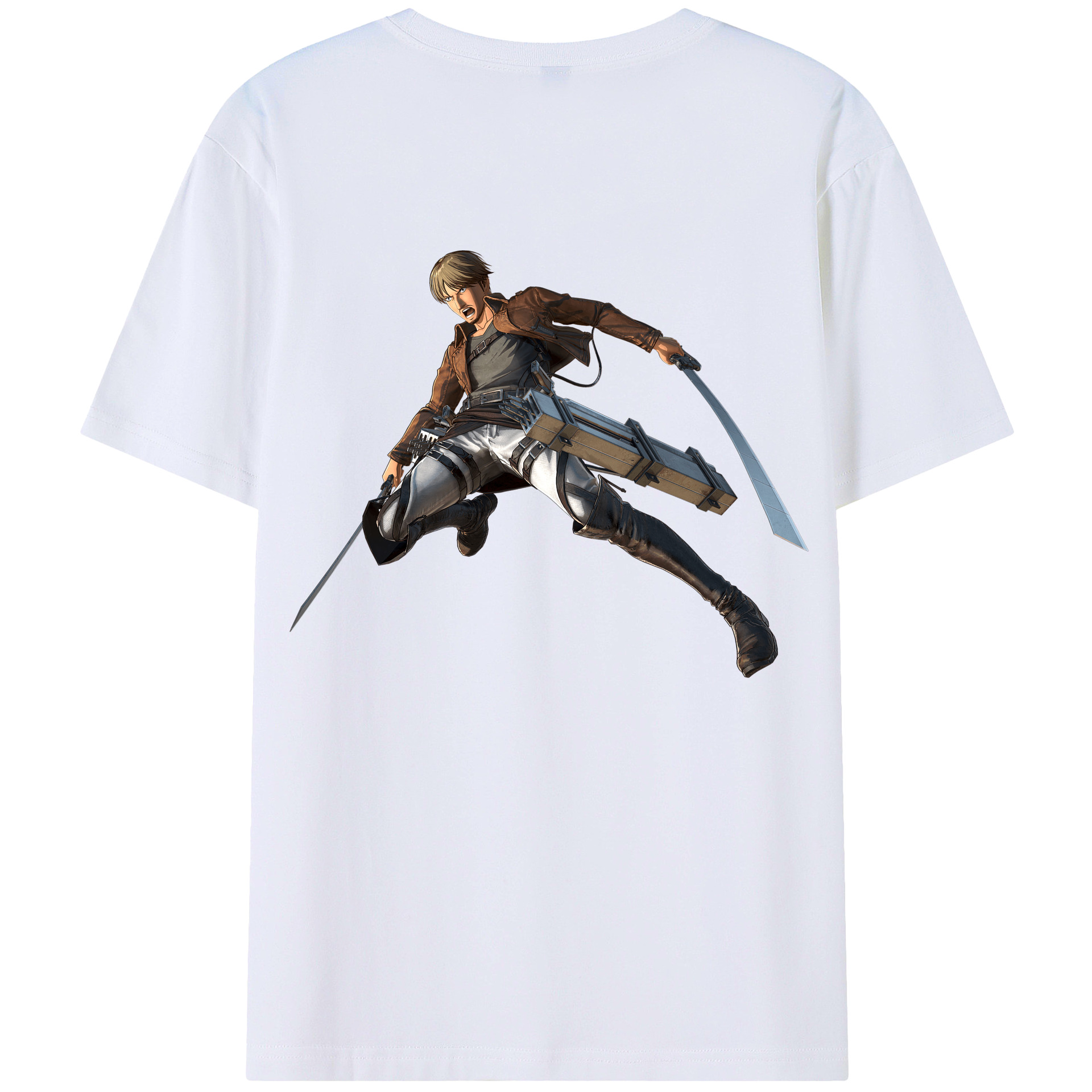 （画像用） 進撃の巨人 Attack on Titan 綿100％半袖Tシャツ（背面プリント）