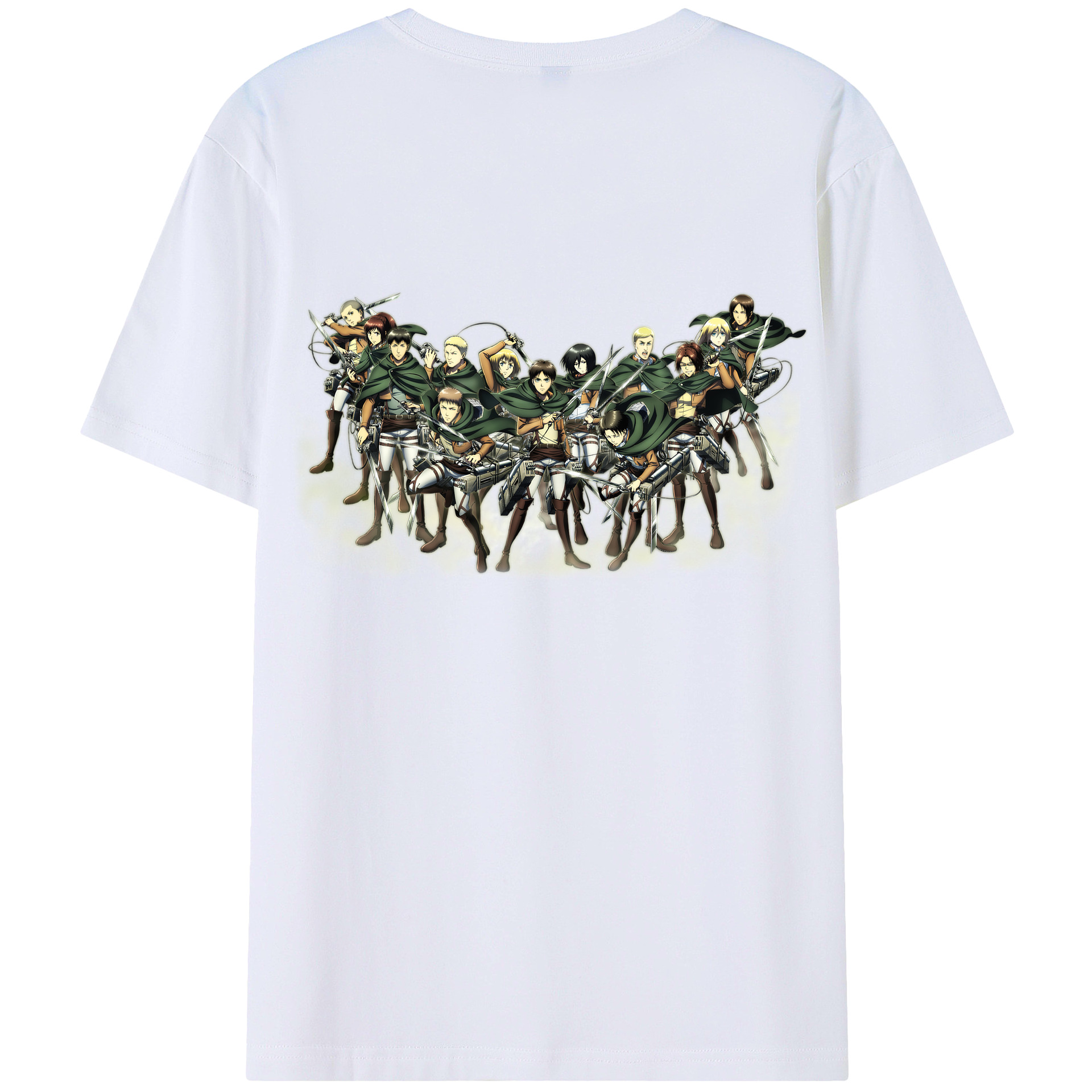 （画像用） 進撃の巨人 Attack on Titan 綿100％半袖Tシャツ（背面プリント）