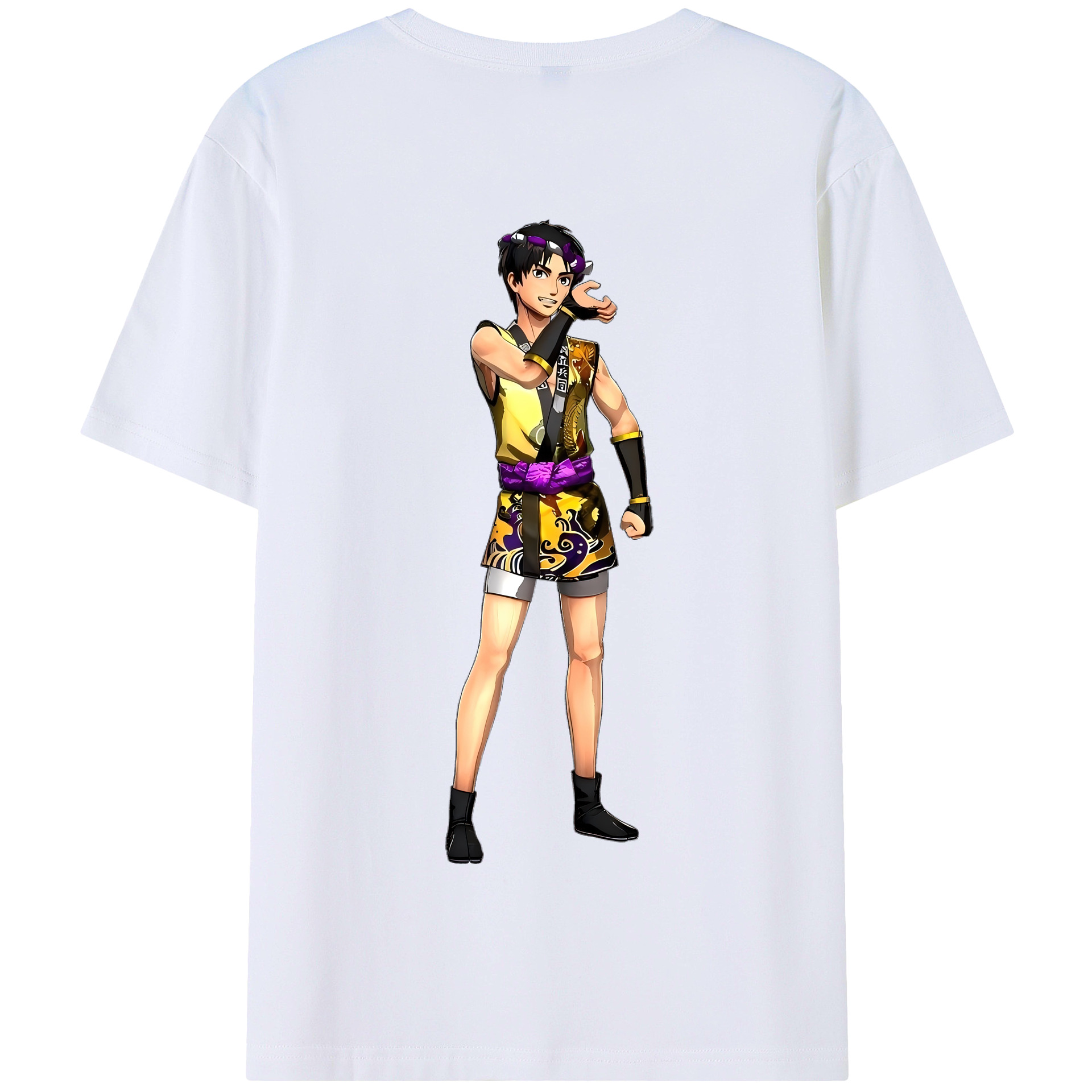 （画像用） 進撃の巨人 リヴァイ·アッカーマン Attack on Titan Levi Ackerman 綿100％半袖Tシャツ（背面プリント）